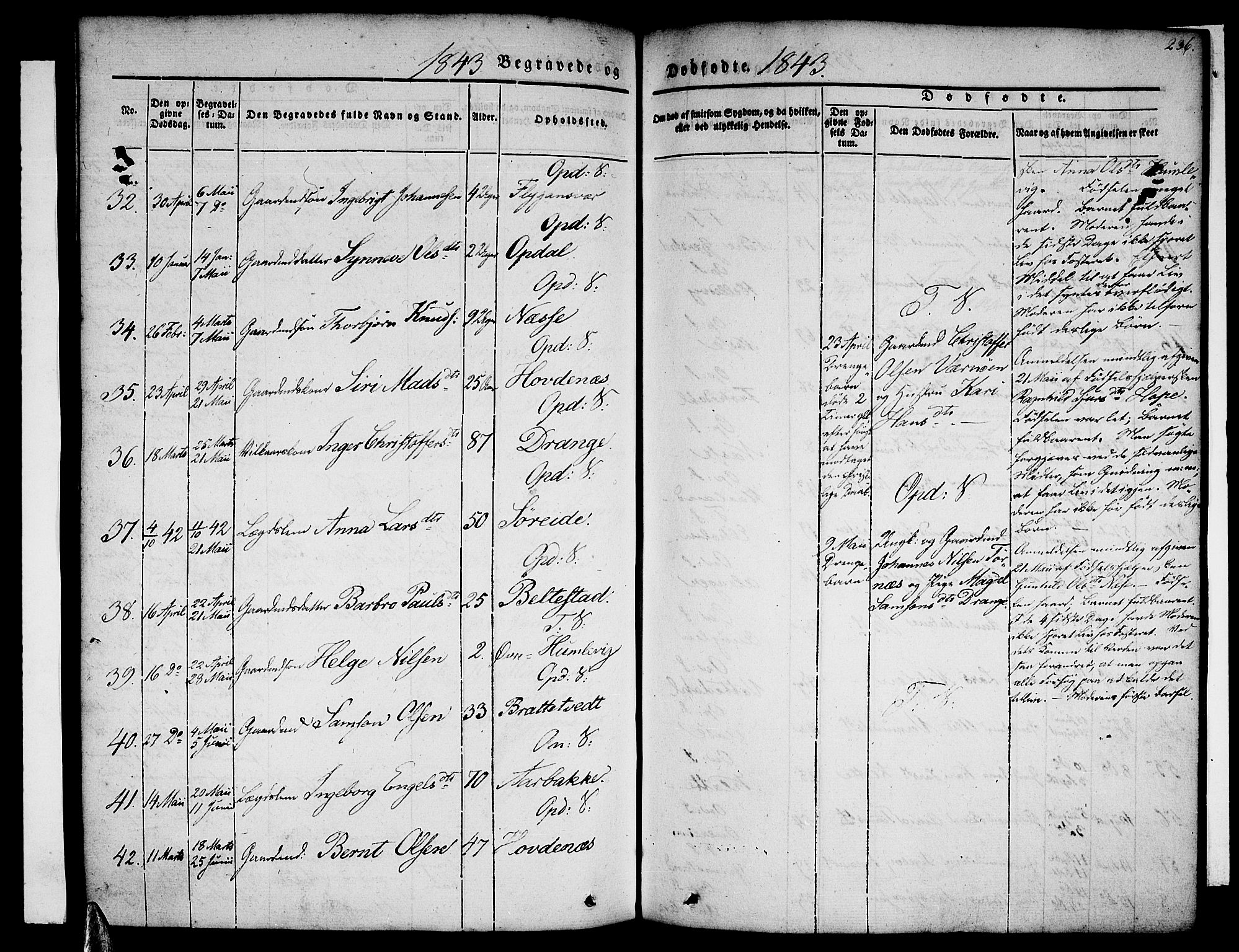 Tysnes sokneprestembete, AV/SAB-A-78601/H/Haa: Parish register (official) no. A 9, 1837-1848, p. 236