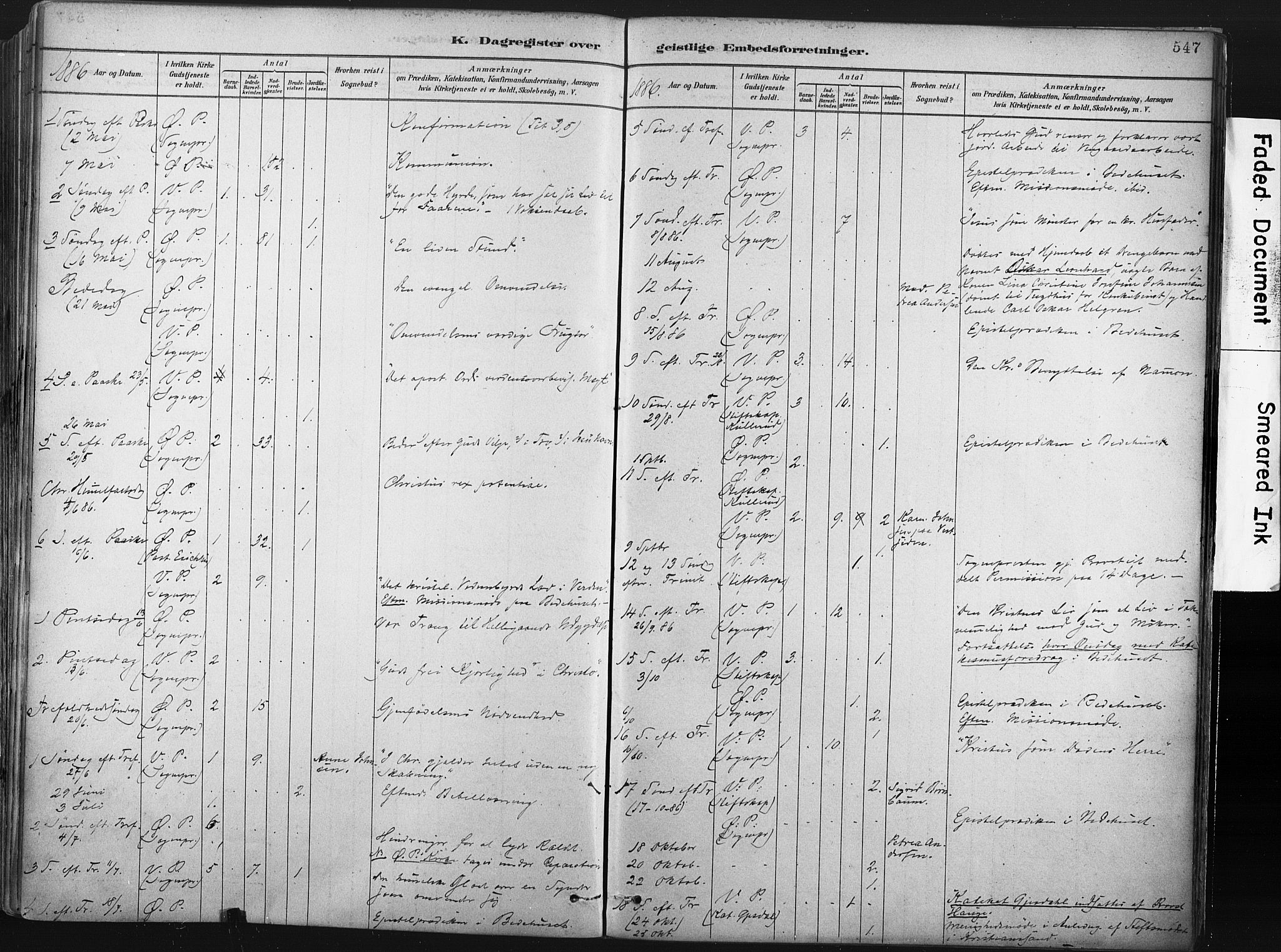 Porsgrunn kirkebøker , AV/SAKO-A-104/F/Fa/L0008: Parish register (official) no. 8, 1878-1895, p. 547