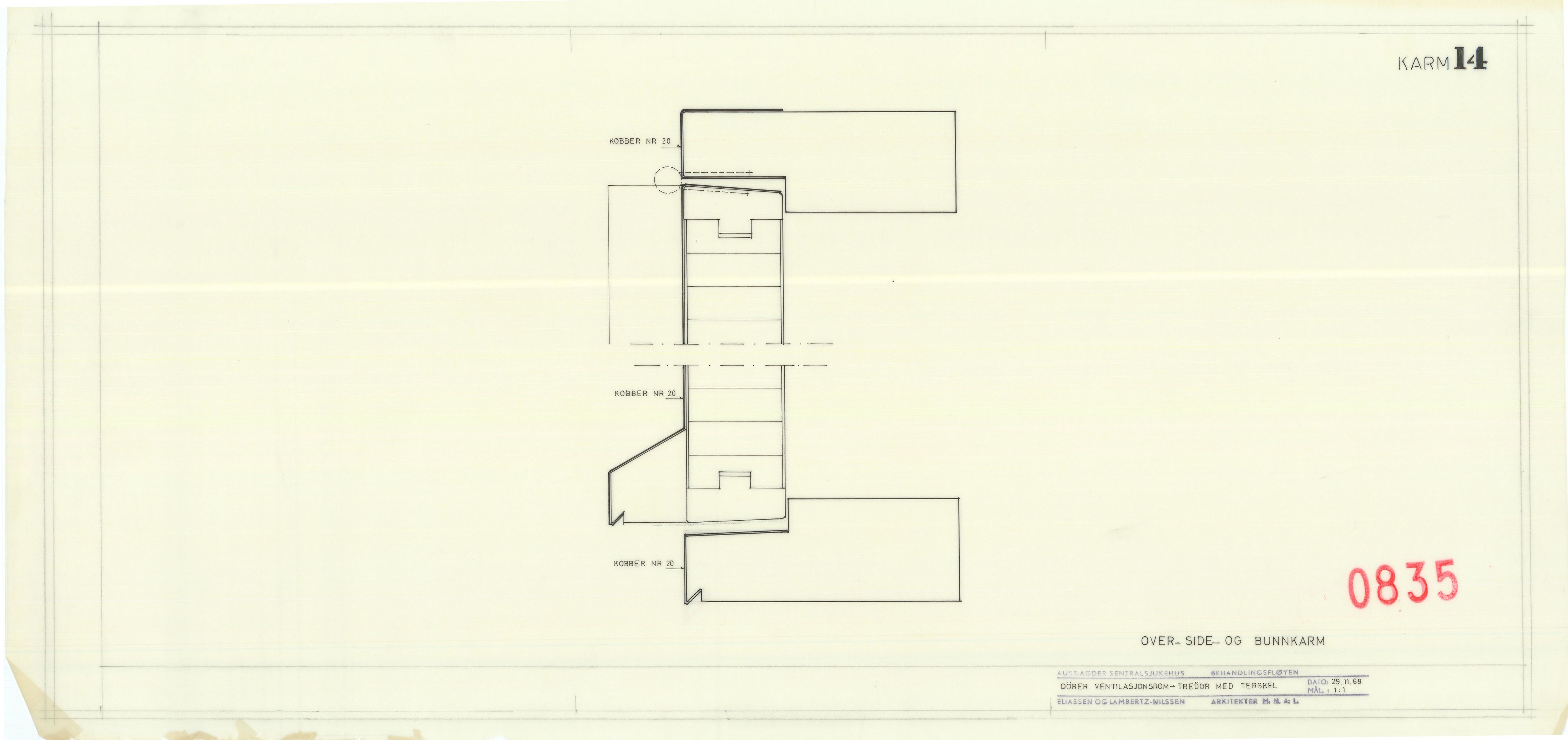 Eliassen og Lambertz-Nilssen Arkitekter, AAKS/PA-2983/T/T02/L0009: Tegningskogger 0835, 1967-1972, p. 34