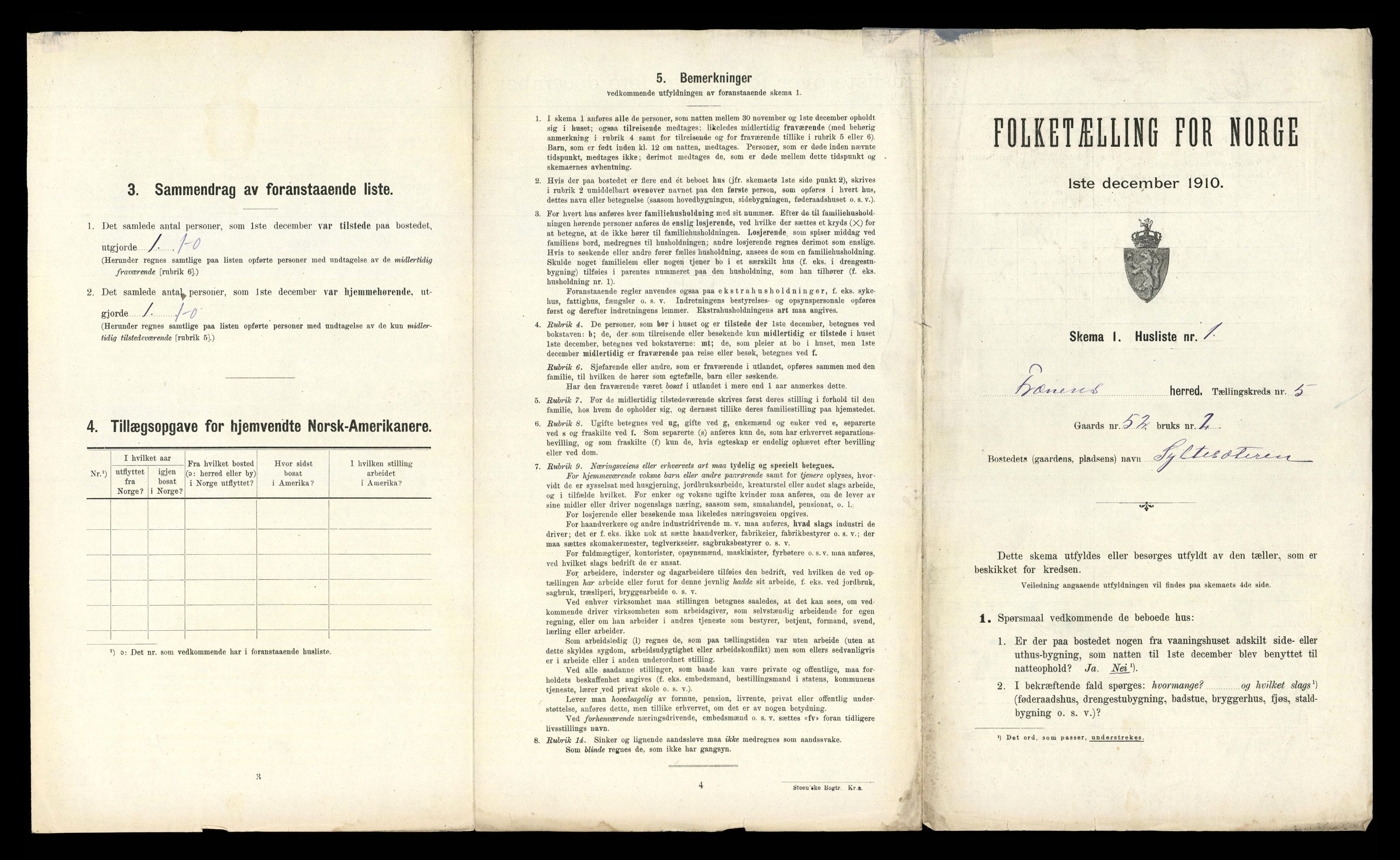 RA, 1910 census for Fræna, 1910, p. 576