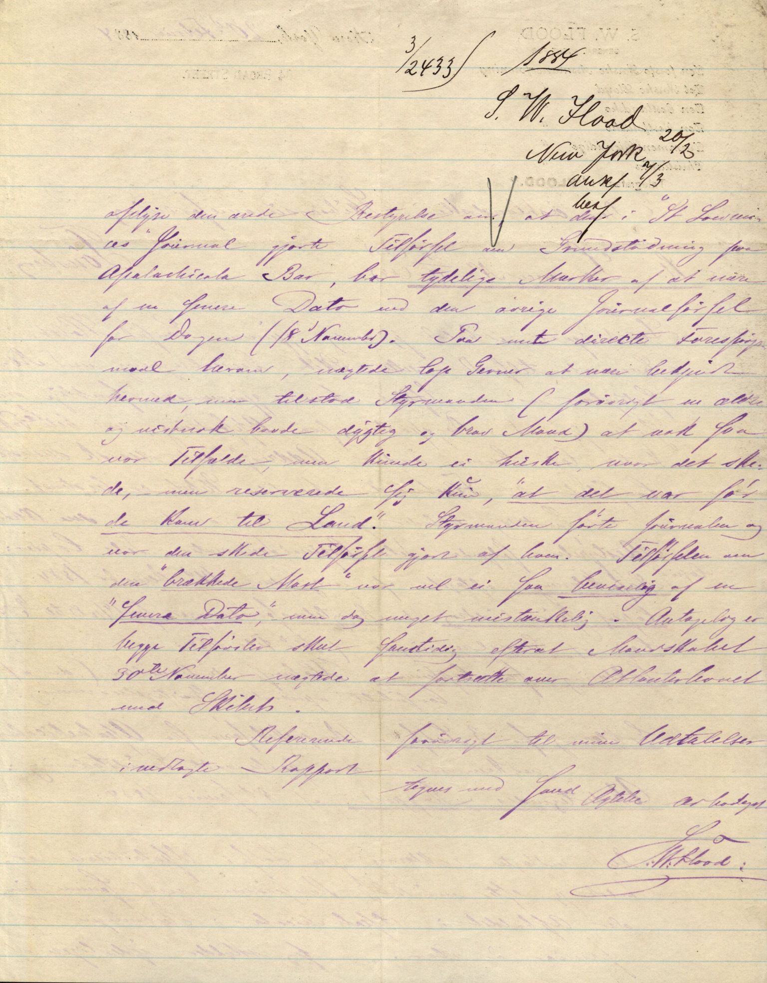 Pa 63 - Østlandske skibsassuranceforening, VEMU/A-1079/G/Ga/L0016/0015: Havaridokumenter / St. Lawrence, Poseidon, Snap, Josephine, Triton, 1883, p. 18