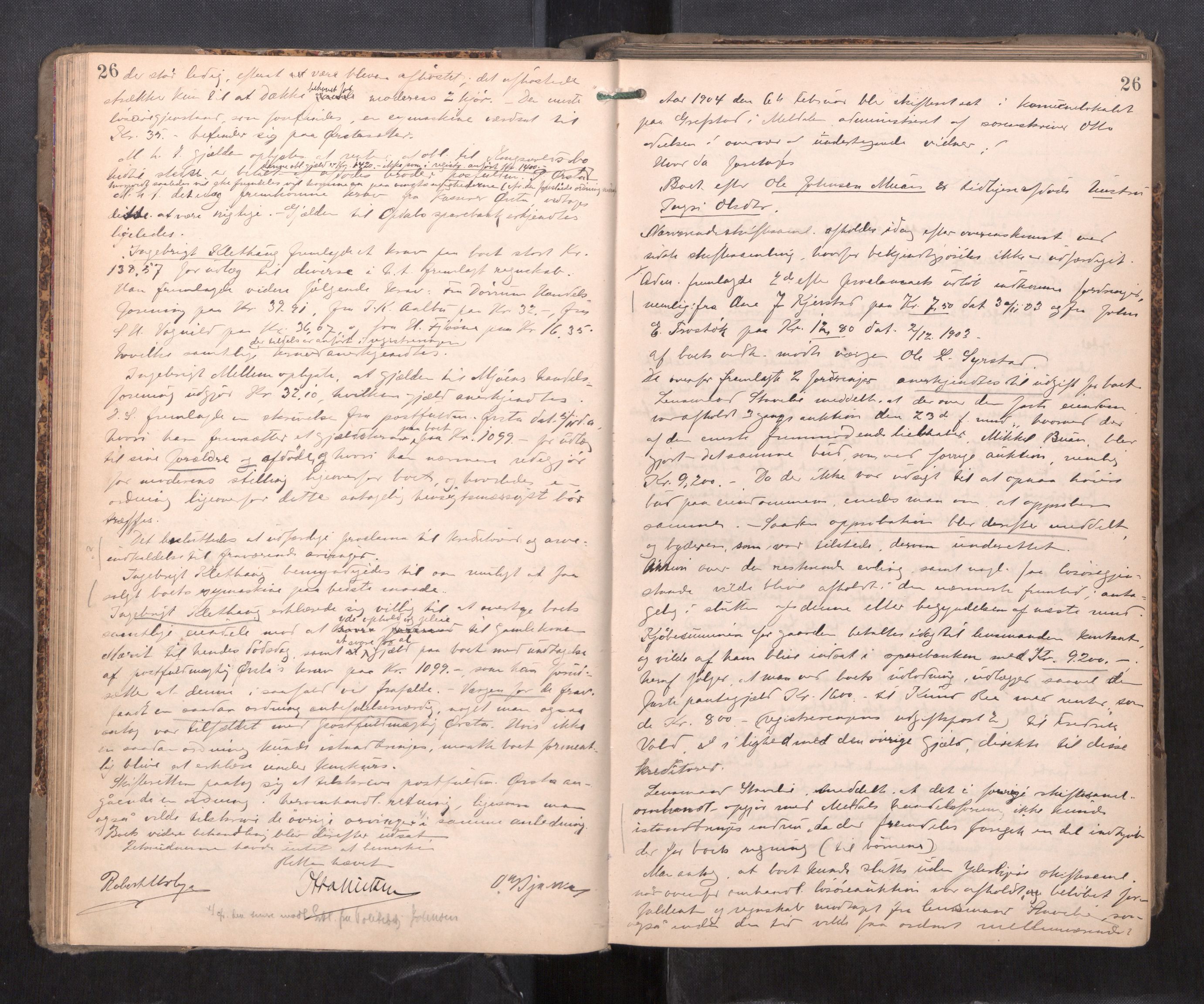 Orkdal sorenskriveri, AV/SAT-A-4169/1/3/3B/L0011: Skiftebehandlingsprotokoll, 1902-1914, p. 26