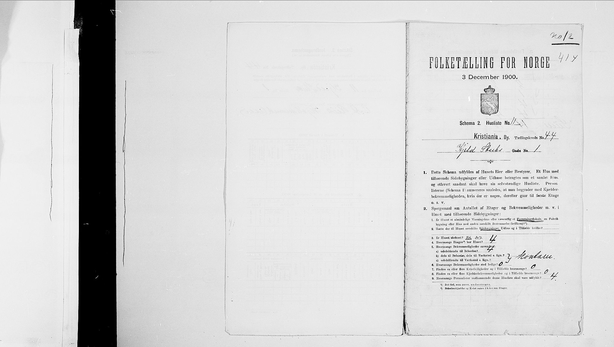 SAO, 1900 census for Kristiania, 1900, p. 47313