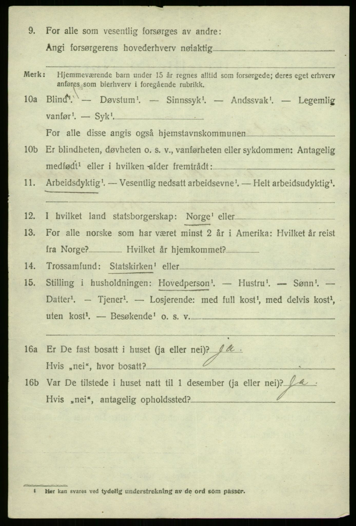 SAB, 1920 census for Lindås, 1920, p. 5330