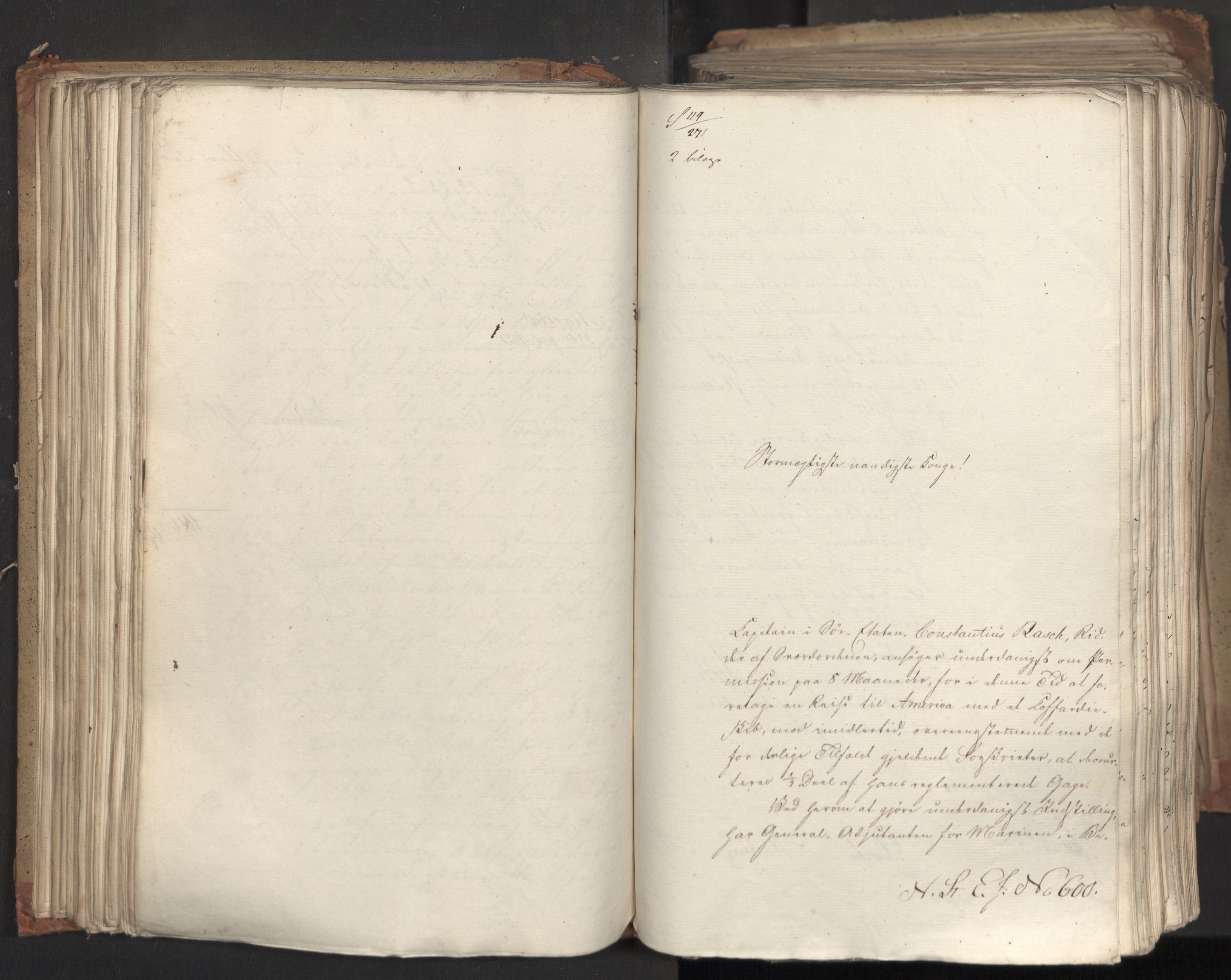Statsrådsavdelingen i Stockholm, AV/RA-S-1003/D/Da/L0035: Regjeringsinnstillinger nr. 541-840, 1823, p. 140