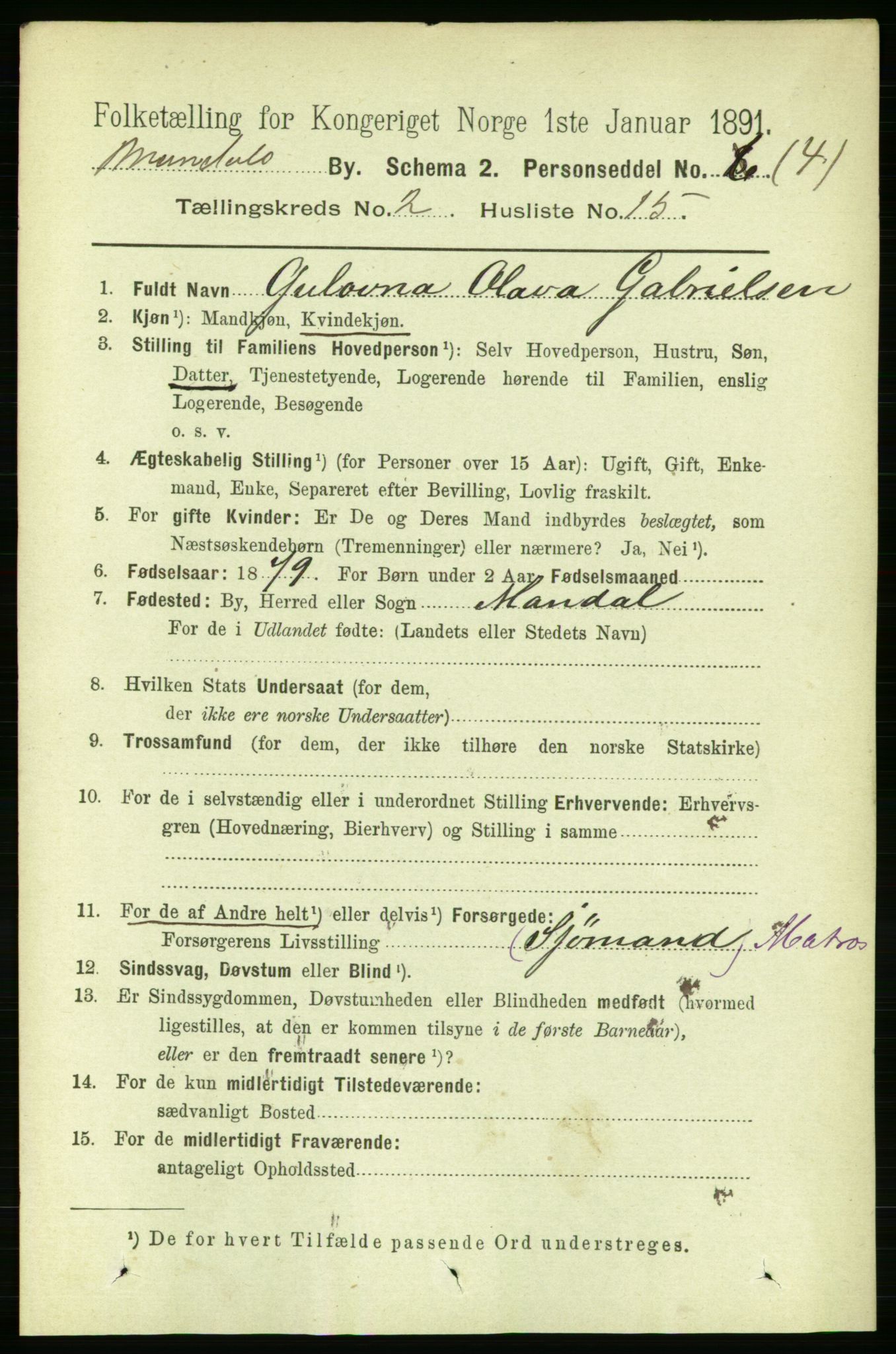 RA, 1891 census for 1002 Mandal, 1891, p. 1567