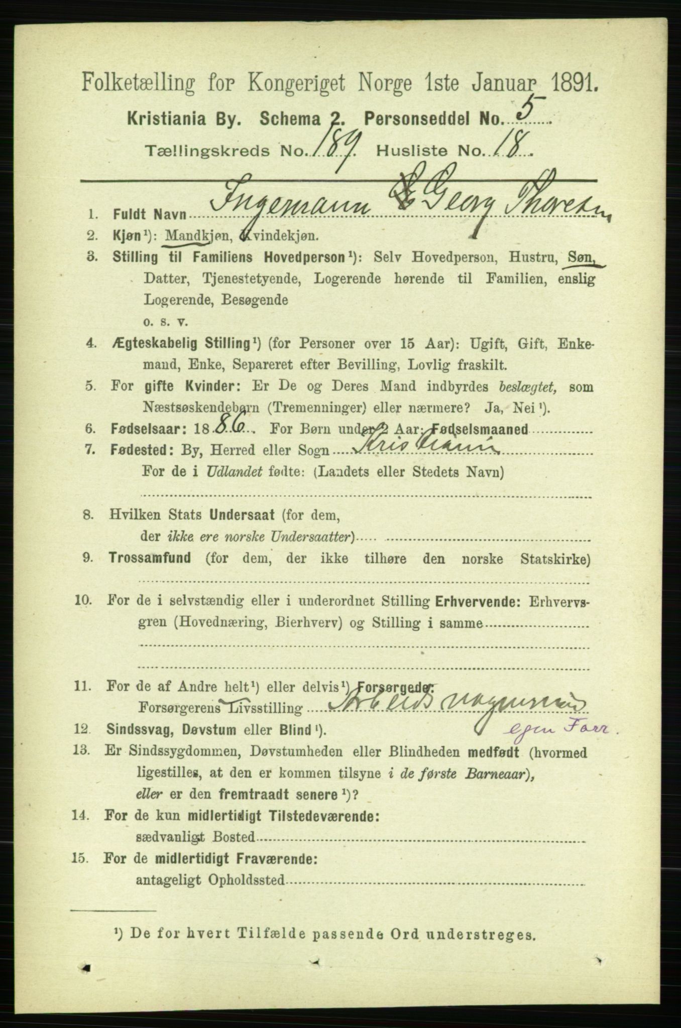 RA, 1891 census for 0301 Kristiania, 1891, p. 113879