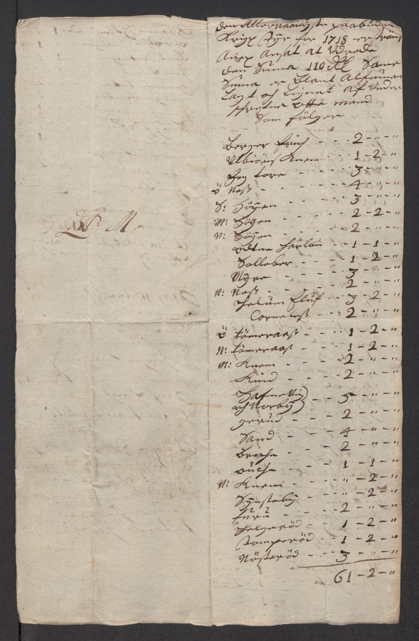 Rentekammeret inntil 1814, Reviderte regnskaper, Fogderegnskap, RA/EA-4092/R32/L1882: Fogderegnskap Jarlsberg grevskap, 1718, p. 301