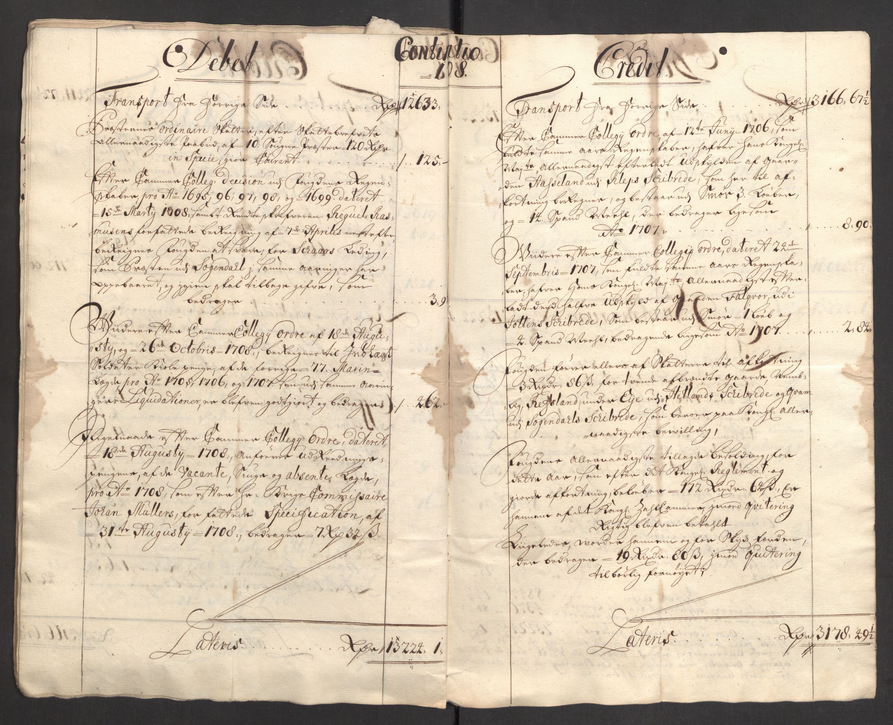 Rentekammeret inntil 1814, Reviderte regnskaper, Fogderegnskap, AV/RA-EA-4092/R46/L2733: Fogderegnskap Jæren og Dalane, 1705-1708, p. 352