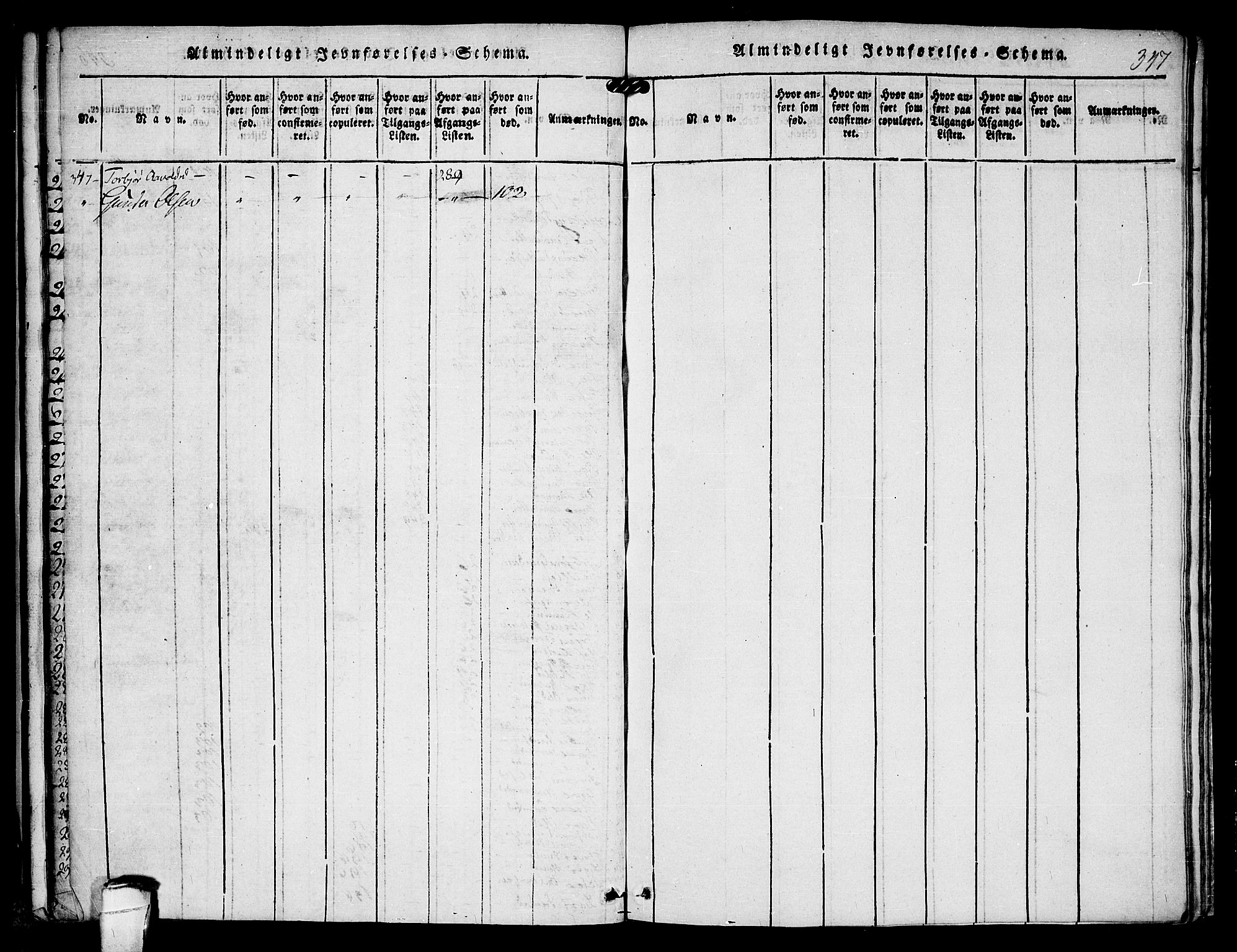 Kviteseid kirkebøker, SAKO/A-276/F/Fc/L0001: Parish register (official) no. III 1, 1815-1836, p. 347