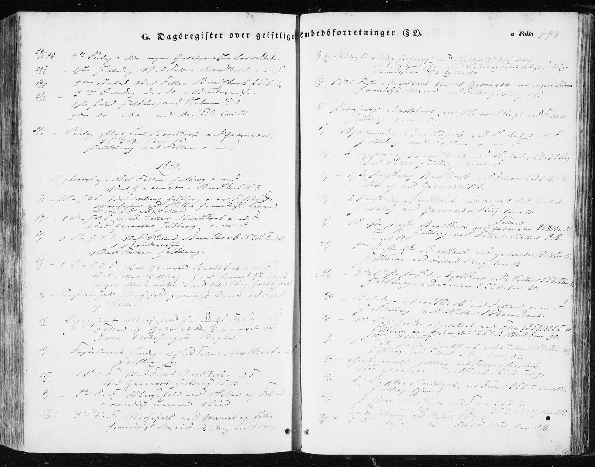 Ministerialprotokoller, klokkerbøker og fødselsregistre - Sør-Trøndelag, SAT/A-1456/634/L0529: Parish register (official) no. 634A05, 1843-1851, p. 444