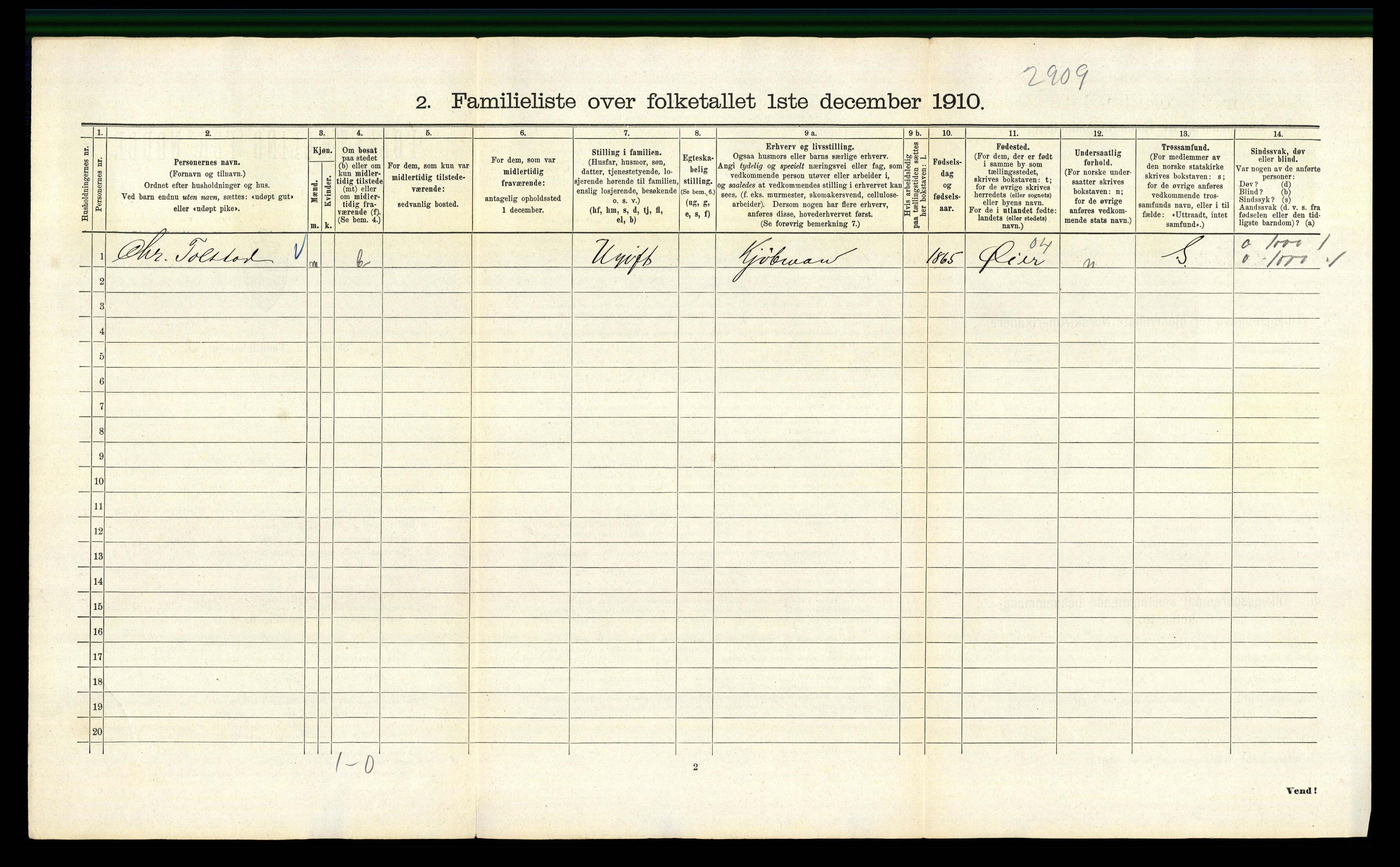 RA, 1910 census for Kristiania, 1910, p. 115072