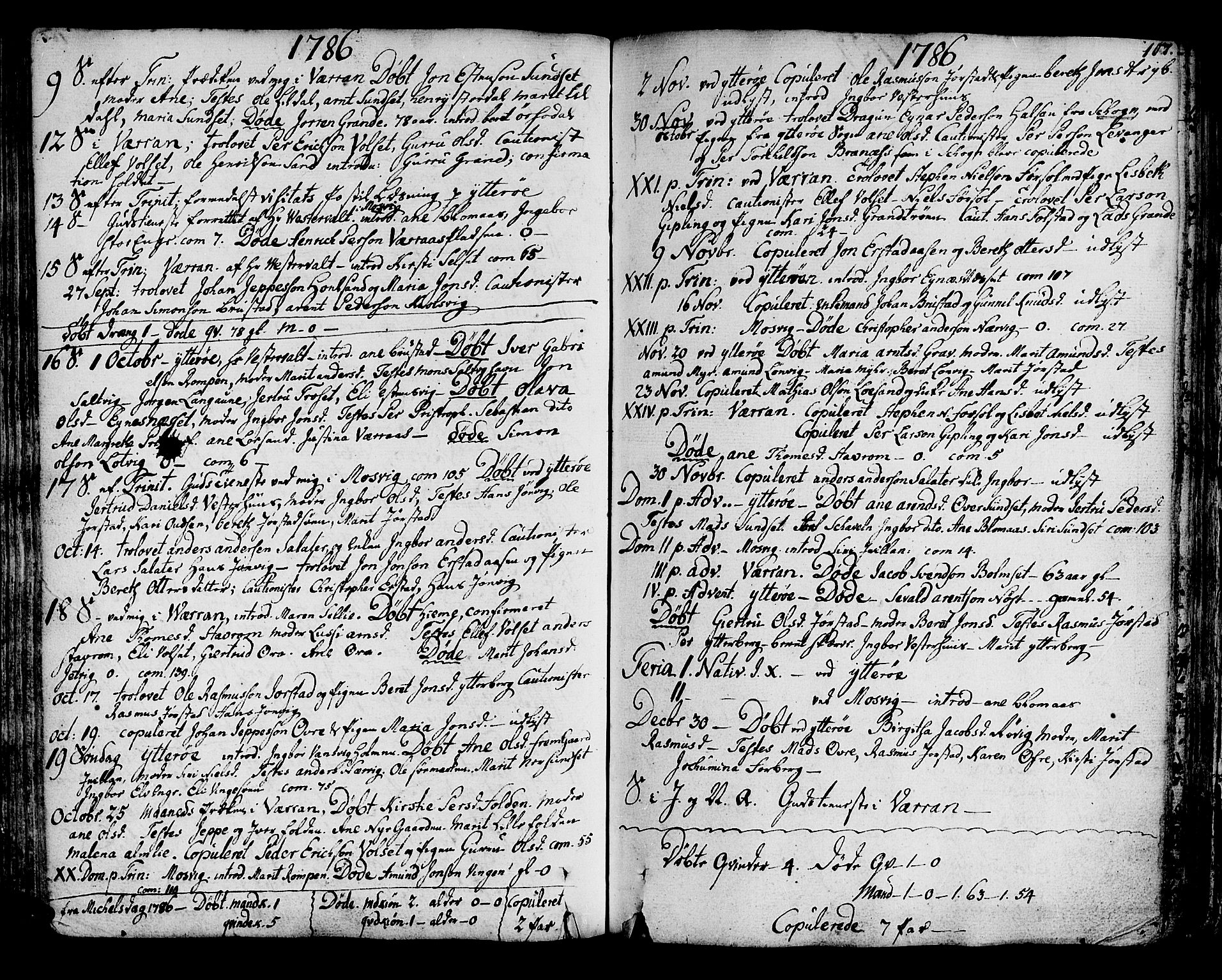 Ministerialprotokoller, klokkerbøker og fødselsregistre - Nord-Trøndelag, SAT/A-1458/722/L0216: Parish register (official) no. 722A03, 1756-1816, p. 107