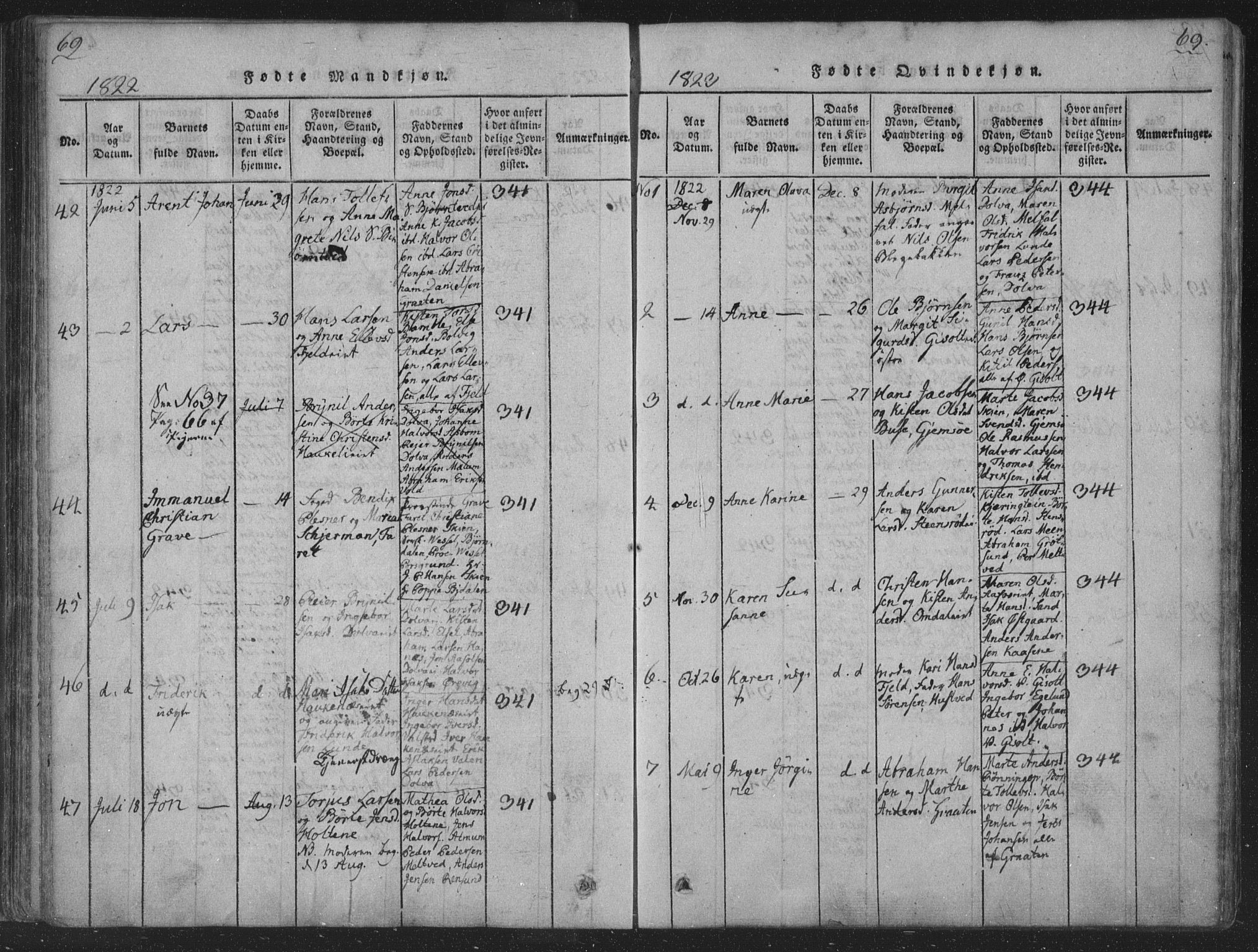 Solum kirkebøker, SAKO/A-306/F/Fa/L0004: Parish register (official) no. I 4, 1814-1833, p. 69
