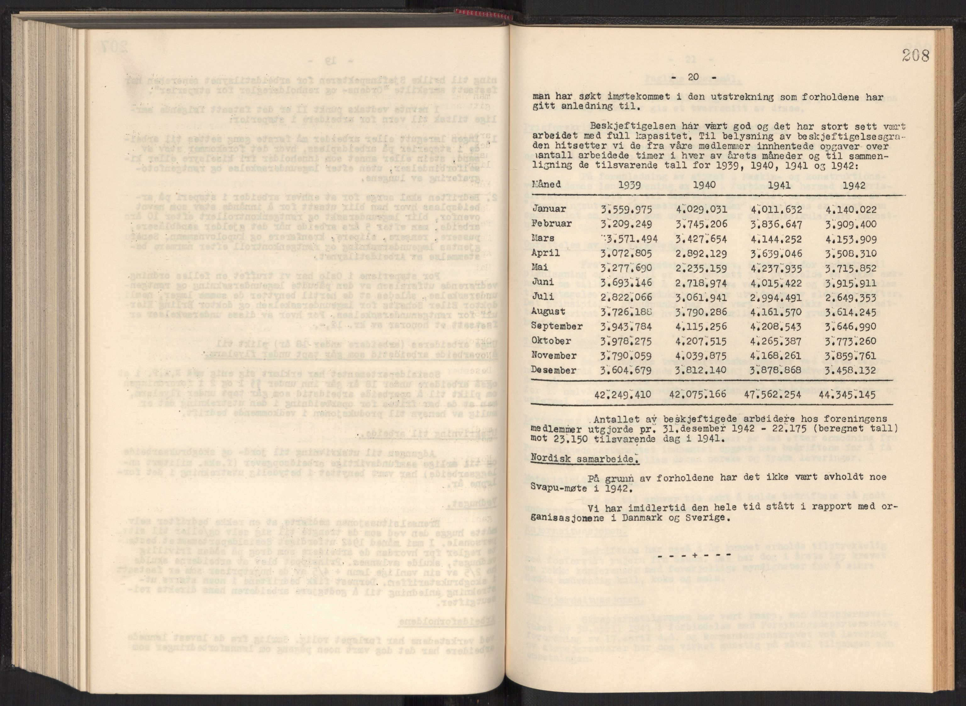 Teknologibedriftenes Landsforening TBL, AV/RA-PA-1700/A/Ad/L0006: Årsberetning med register, 1937-1943, p. 208