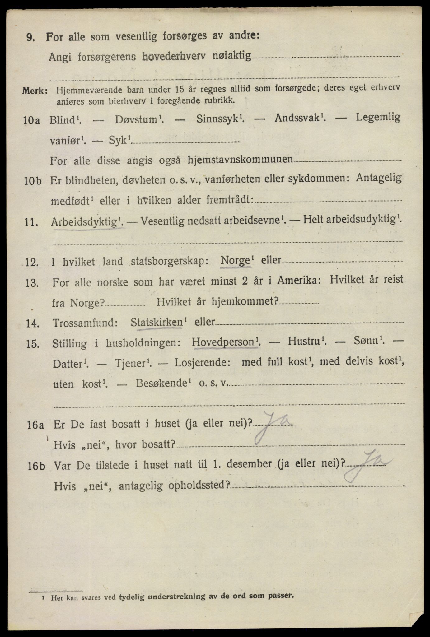 SAO, 1920 census for Tune, 1920, p. 18285