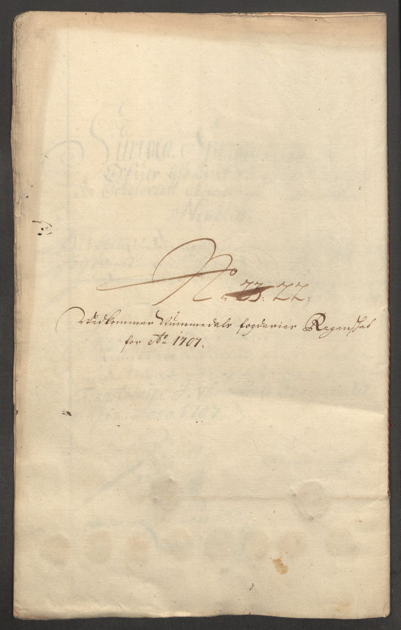 Rentekammeret inntil 1814, Reviderte regnskaper, Fogderegnskap, RA/EA-4092/R64/L4430: Fogderegnskap Namdal, 1707-1708, p. 208