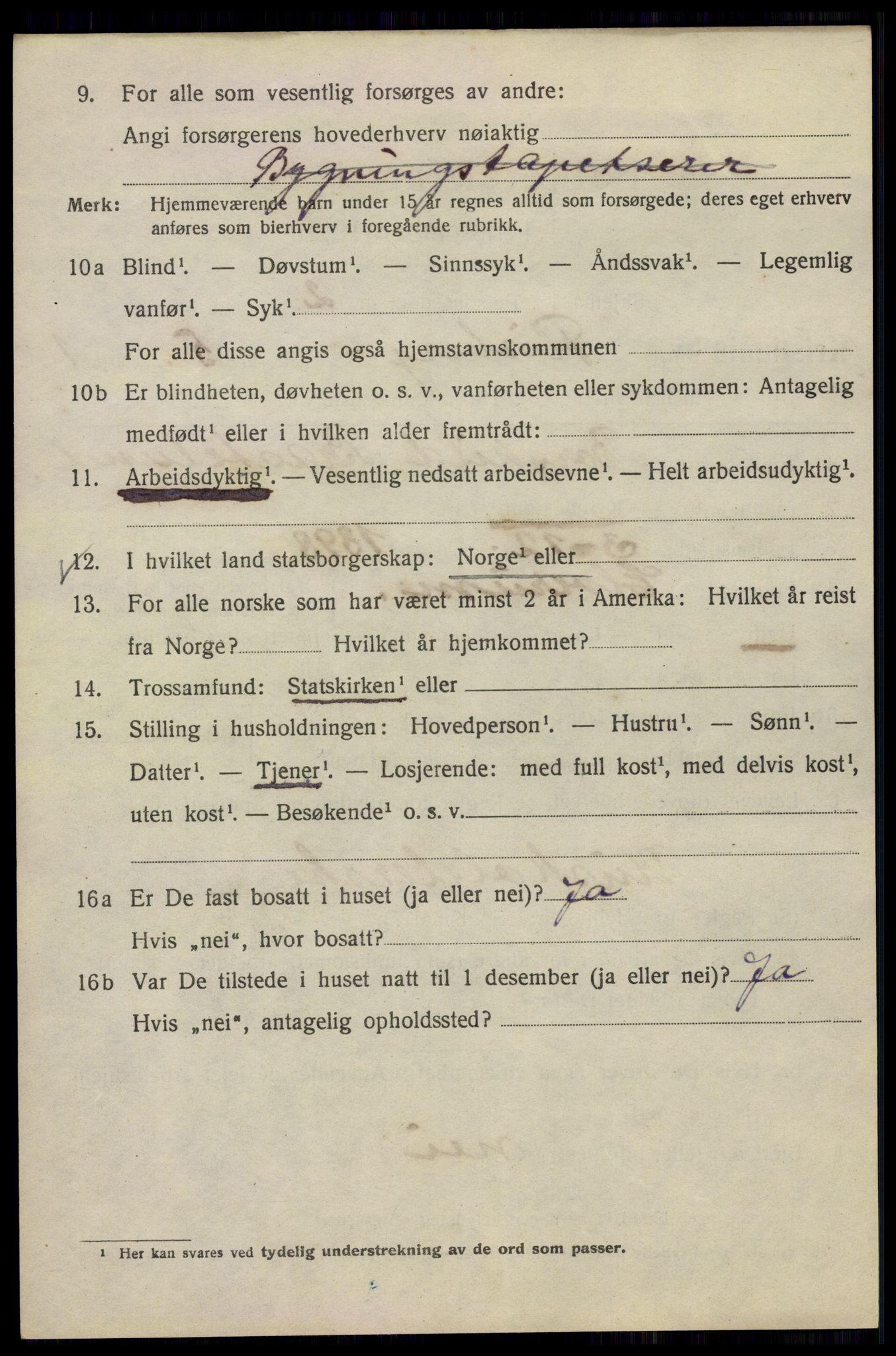 SAO, 1920 census for Kristiania, 1920, p. 230014