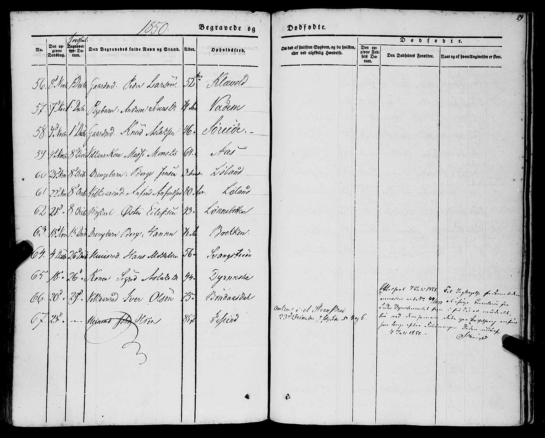 Lavik sokneprestembete, AV/SAB-A-80901: Parish register (official) no. A 3, 1843-1863, p. 29