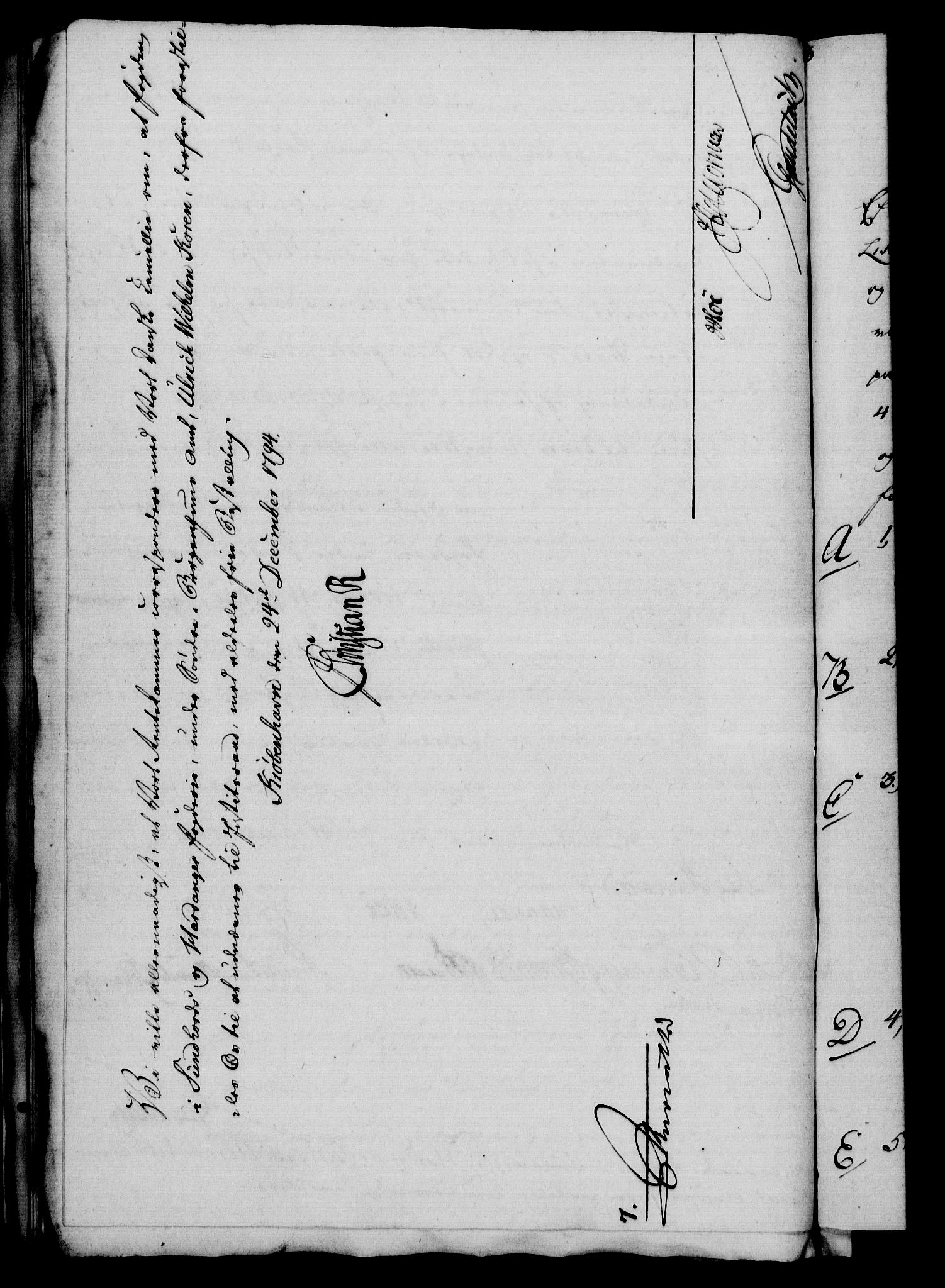Rentekammeret, Kammerkanselliet, RA/EA-3111/G/Gf/Gfa/L0076: Norsk relasjons- og resolusjonsprotokoll (merket RK 52.76), 1794, p. 524