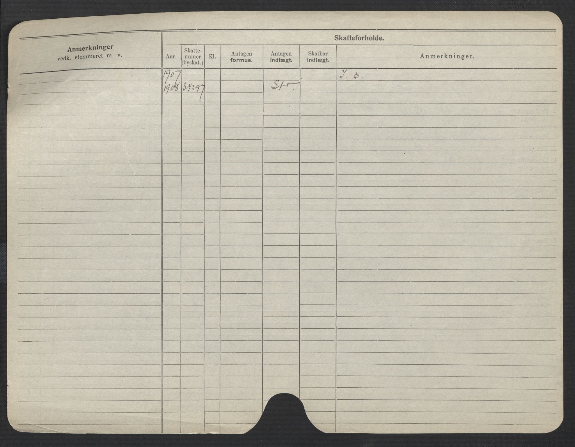 Oslo folkeregister, Registerkort, SAO/A-11715/F/Fa/Fac/L0011: Menn, 1906-1914, p. 276b