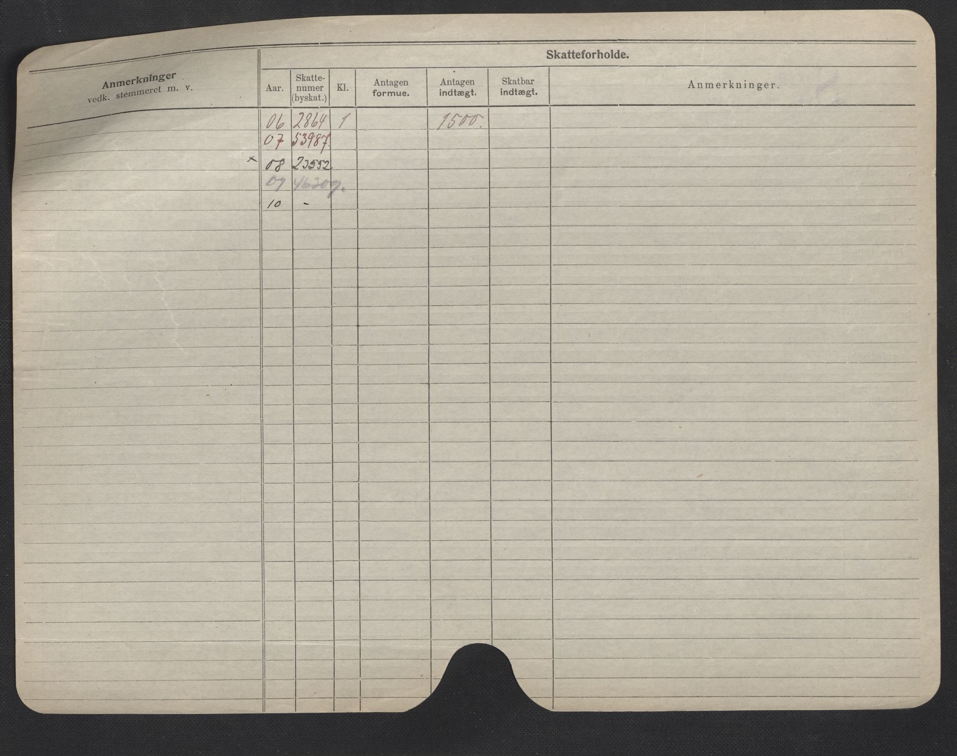 Oslo folkeregister, Registerkort, AV/SAO-A-11715/F/Fa/Fac/L0007: Menn, 1906-1914, p. 131b