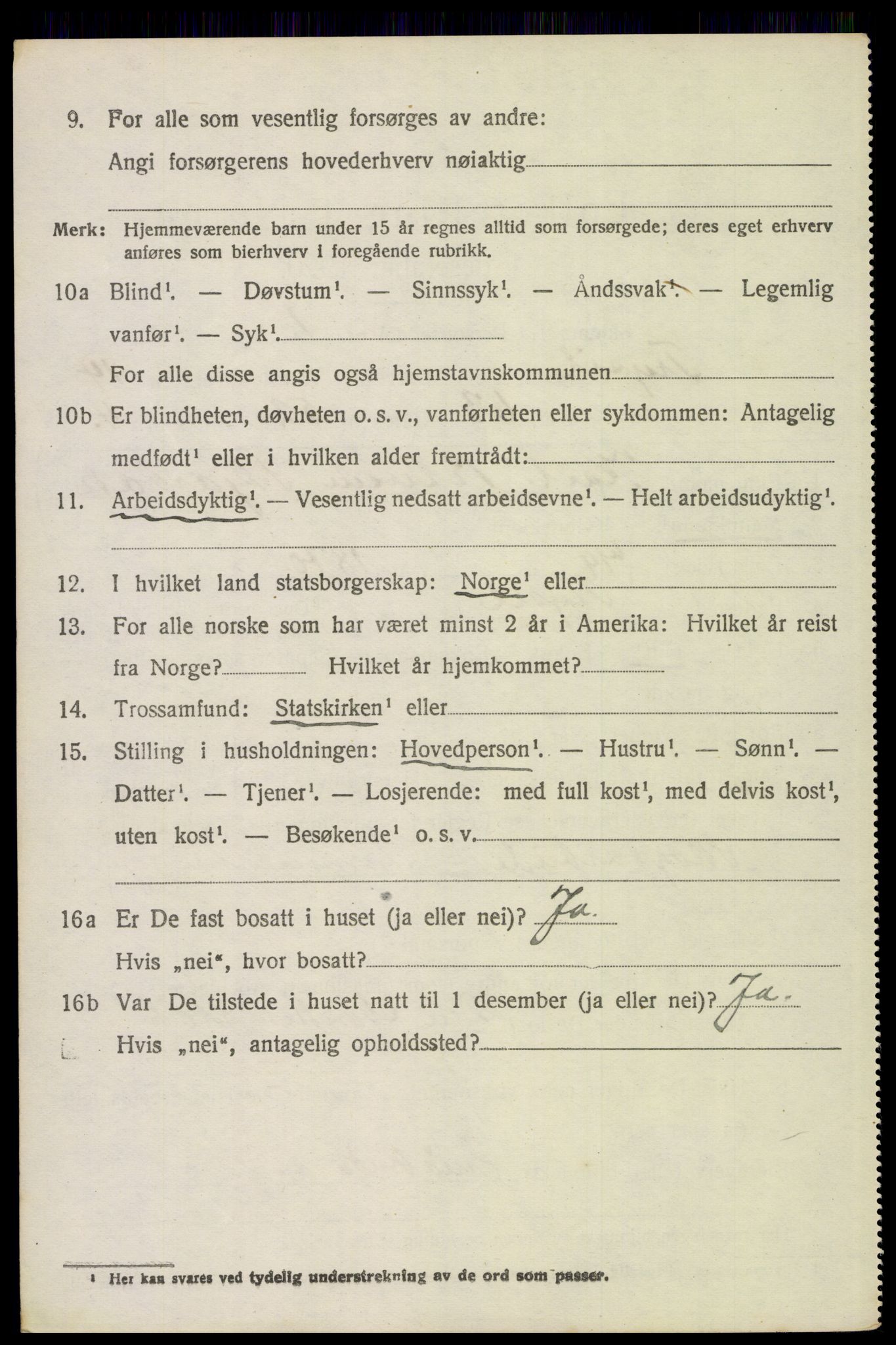 SAH, 1920 census for Trysil, 1920, p. 8690