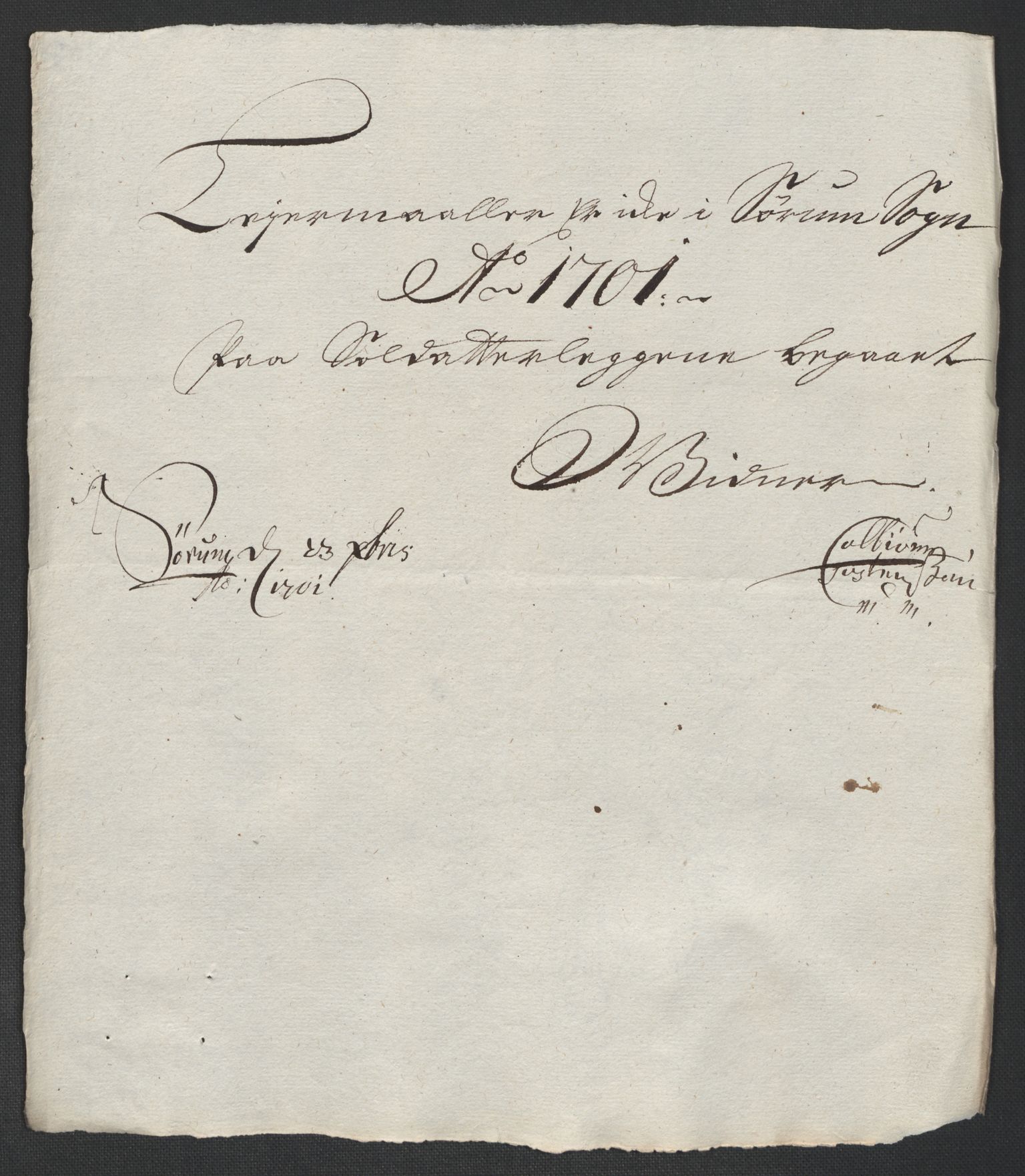 Rentekammeret inntil 1814, Reviderte regnskaper, Fogderegnskap, AV/RA-EA-4092/R11/L0584: Fogderegnskap Nedre Romerike, 1701, p. 38