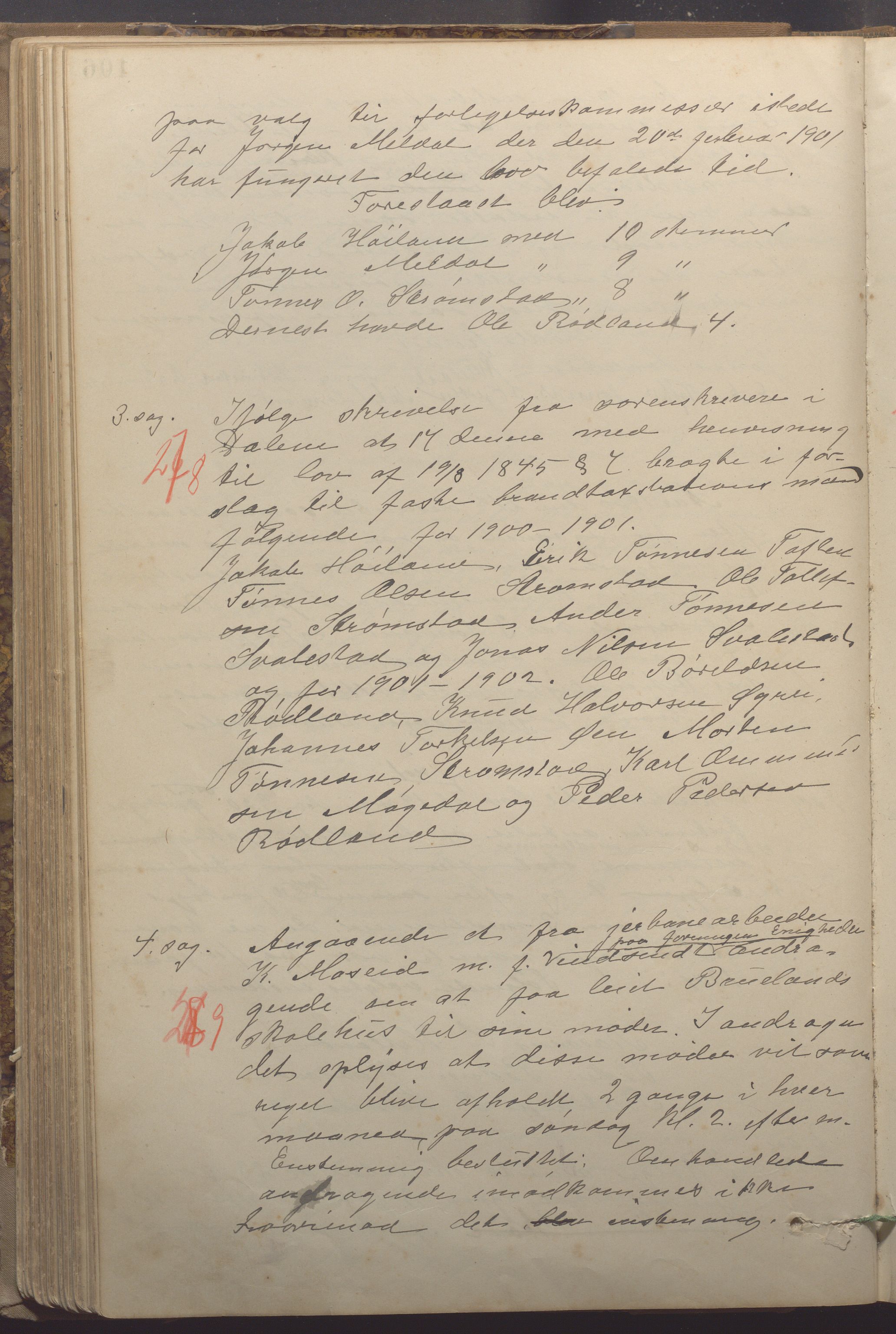 Helleland kommune - Formannskapet, IKAR/K-100479/A/Aa/L0003: Møtebok, 1887-1908, p. 106b