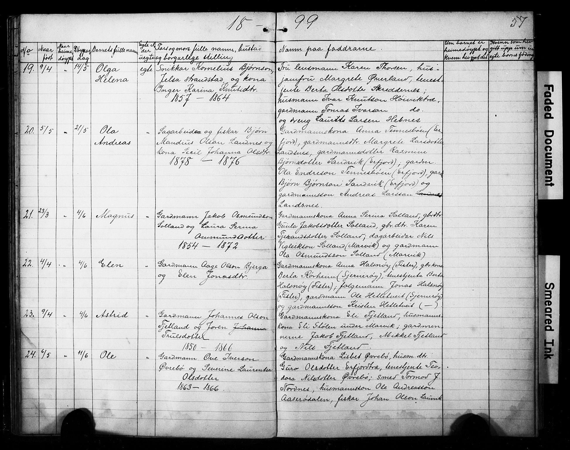 Jelsa sokneprestkontor, AV/SAST-A-101842/01/V: Parish register (copy) no. B 4, 1890-1928, p. 57