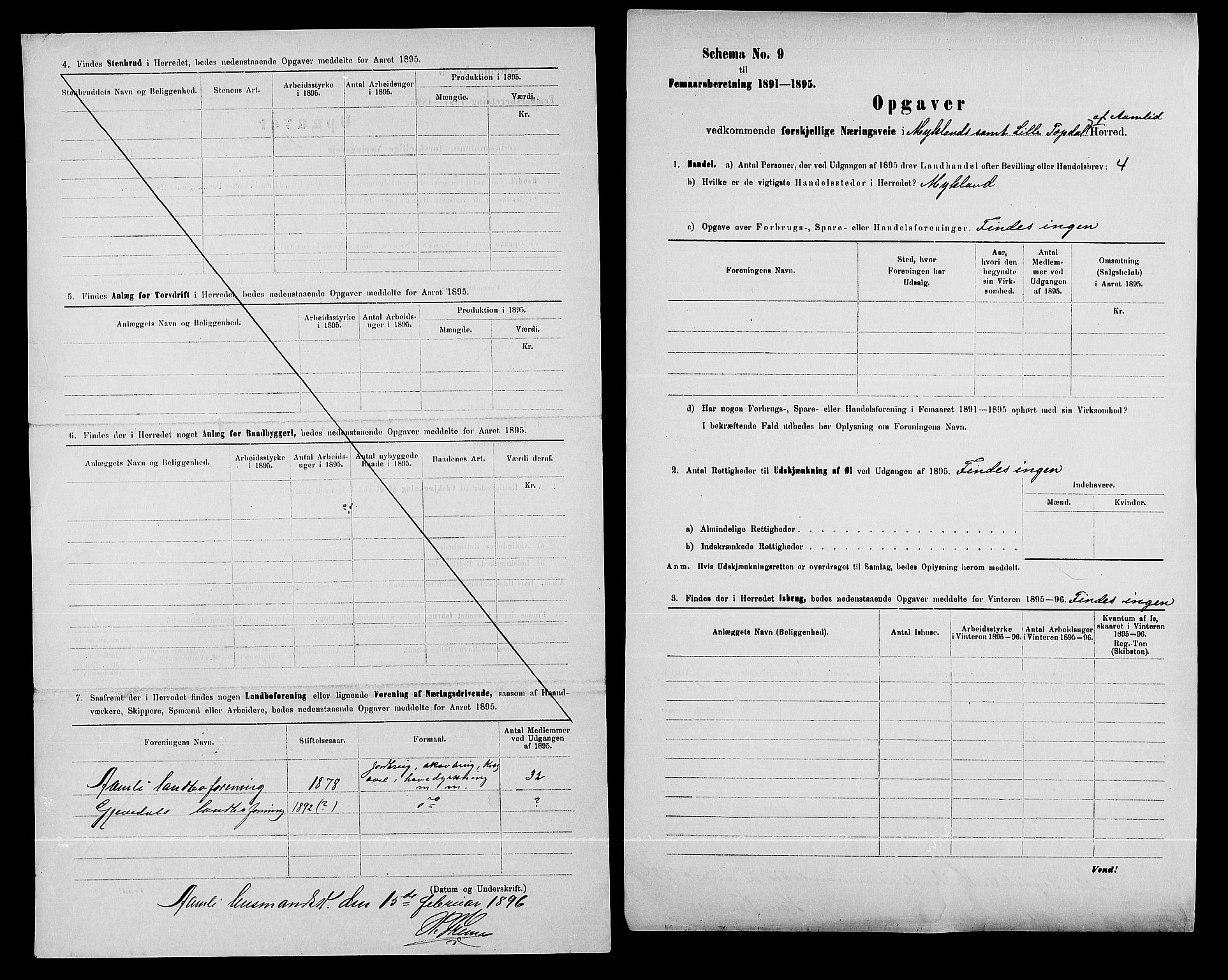 Statistisk sentralbyrå, Næringsøkonomiske emner, Generelt - Amtmennenes femårsberetninger, AV/RA-S-2233/F/Fa/L0082: --, 1891-1895, p. 8
