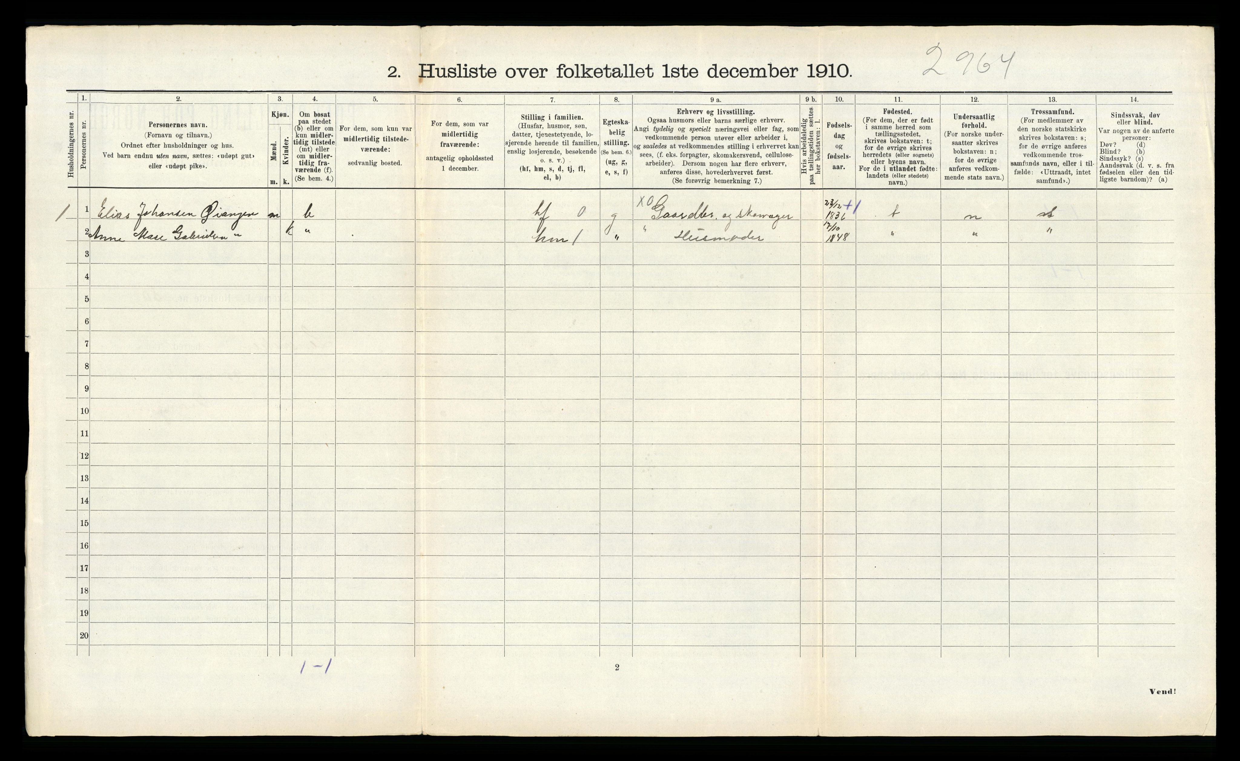 RA, 1910 census for Lensvik, 1910, p. 176