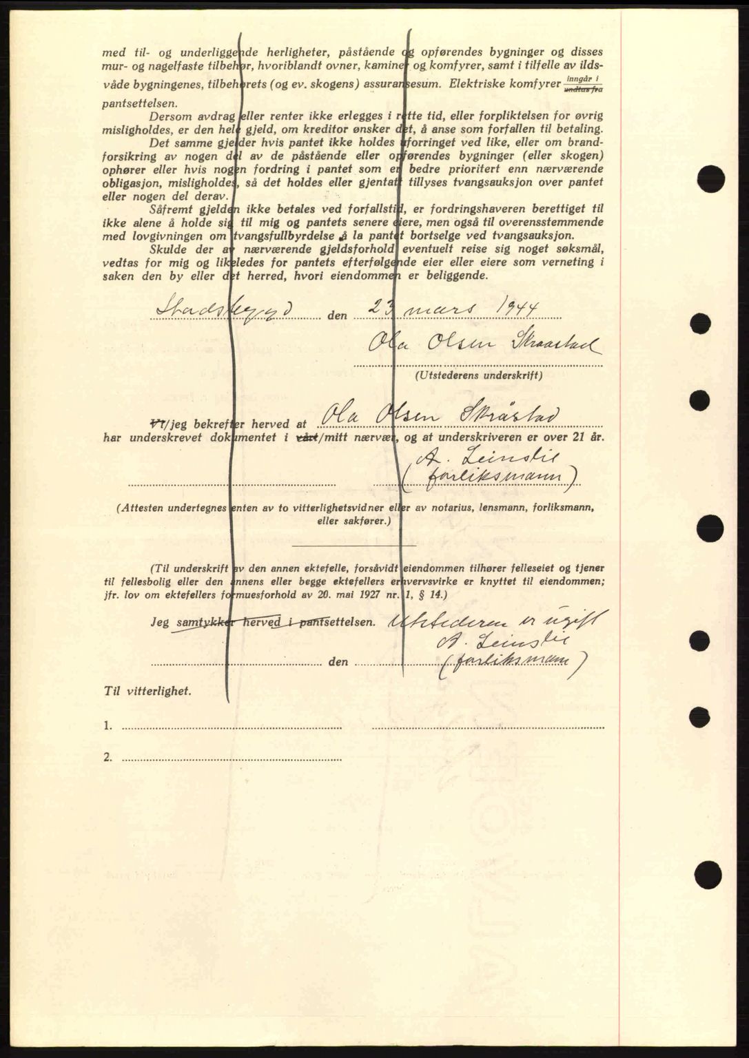 Fosen sorenskriveri, AV/SAT-A-1107/1/2/2C: Mortgage book no. B1, 1943-1945, Diary no: : 384/1944