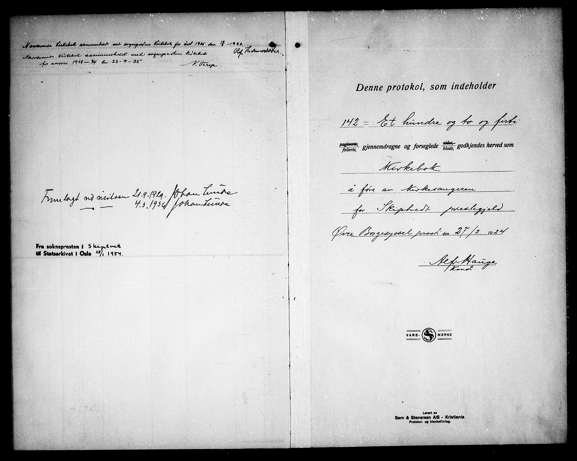 Skiptvet prestekontor Kirkebøker, AV/SAO-A-20009/G/Ga/L0004: Parish register (copy) no. 4, 1925-1934