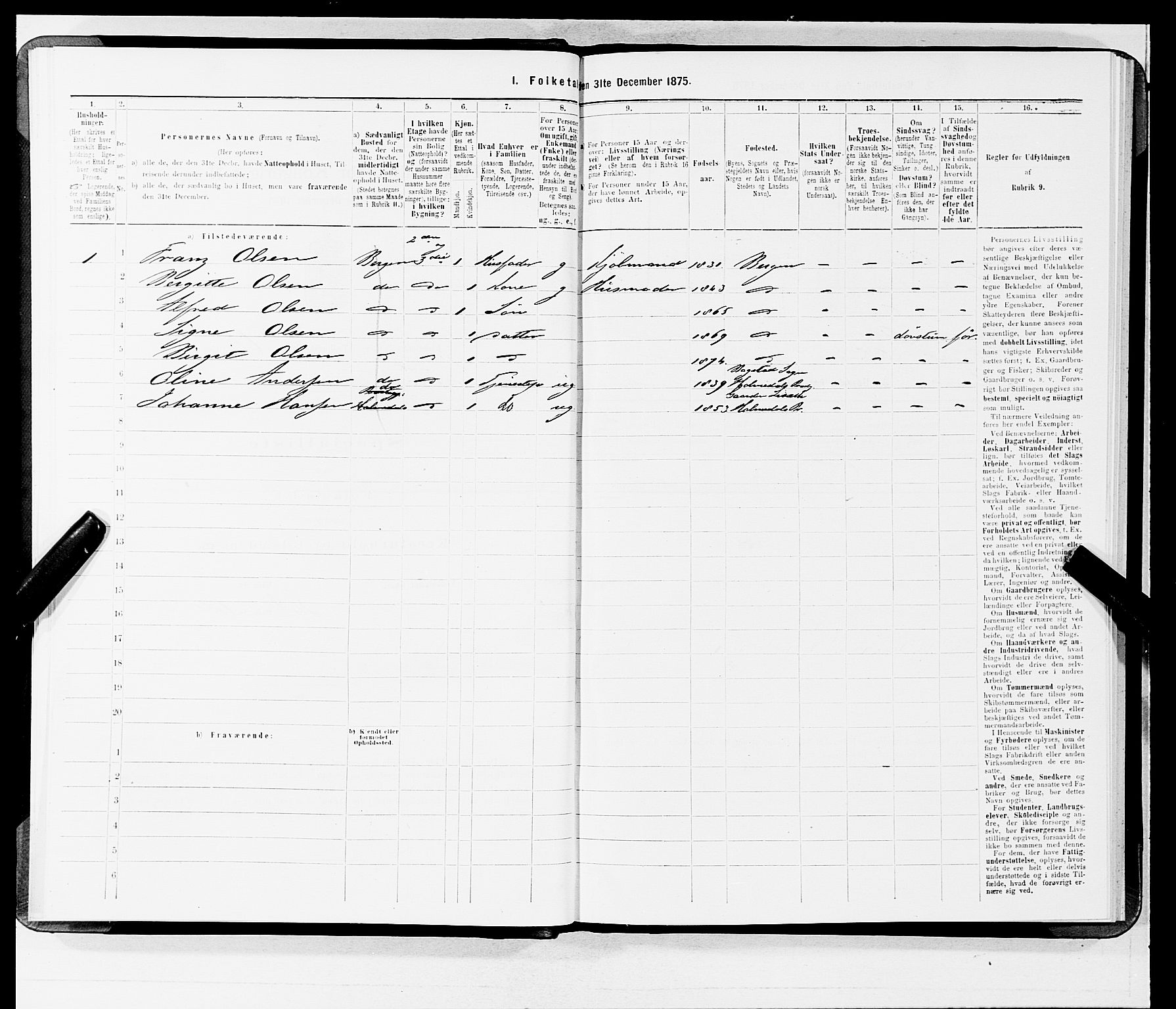 SAB, 1875 census for 1301 Bergen, 1875, p. 3228