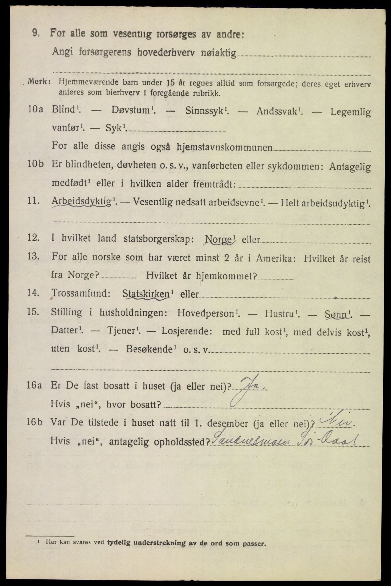 SAH, 1920 census for Sør-Odal, 1920, p. 14098