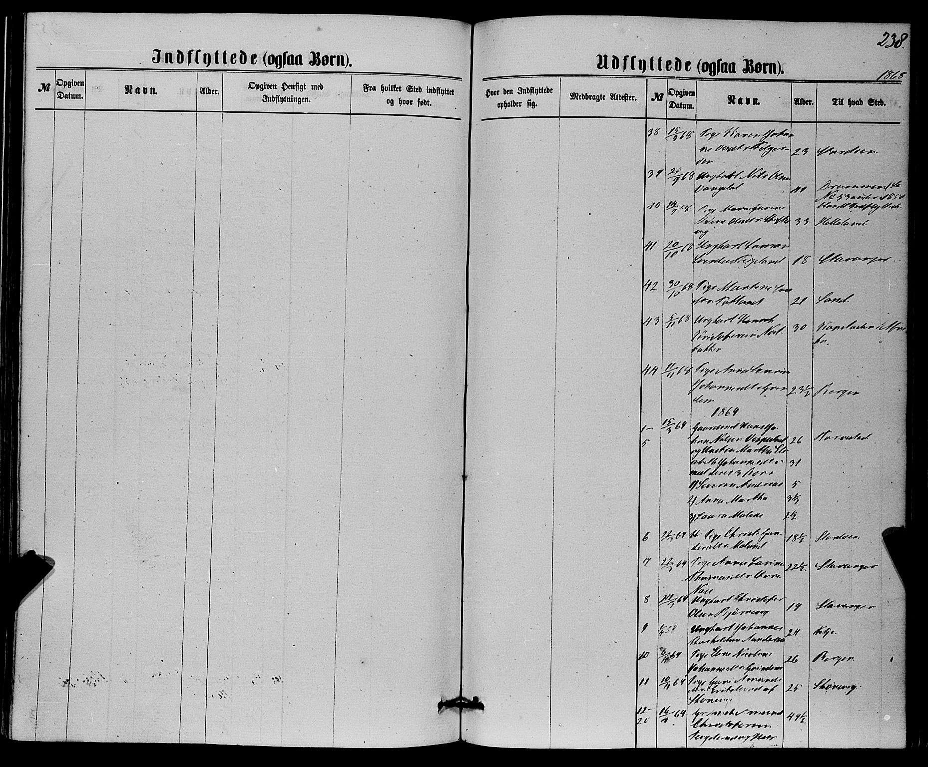 Finnås sokneprestembete, SAB/A-99925/H/Ha/Haa/Haaa/L0008: Parish register (official) no. A 8, 1863-1872, p. 238