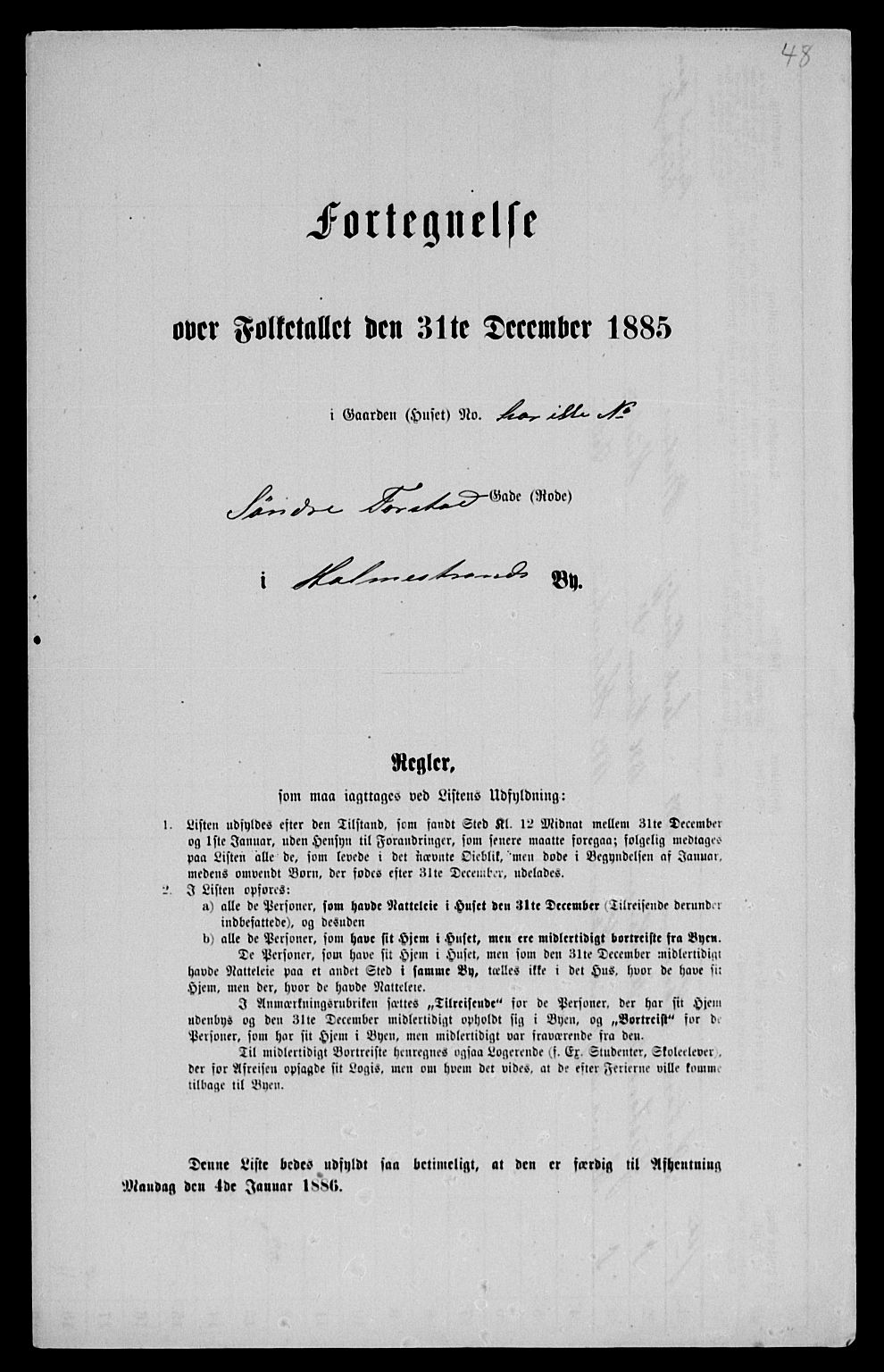 SAKO, 1885 census for 0702 Holmestrand, 1885, p. 166