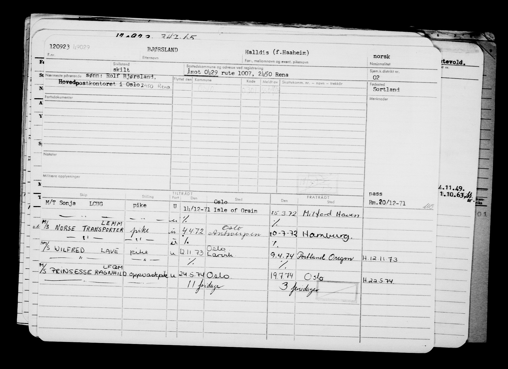 Direktoratet for sjømenn, AV/RA-S-3545/G/Gb/L0222: Hovedkort, 1923, p. 760