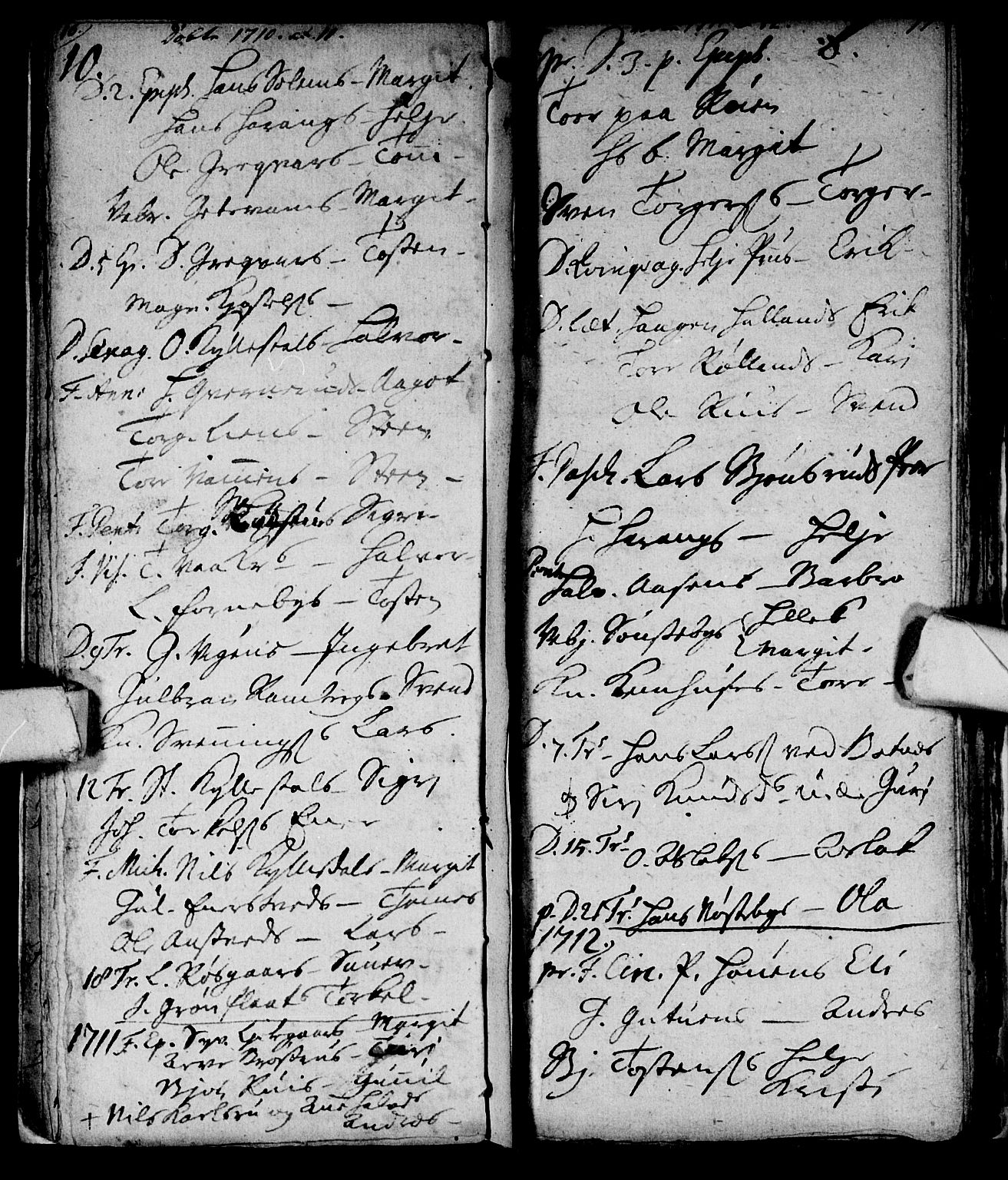 Nore kirkebøker, SAKO/A-238/F/Fc/L0001: Parish register (official) no. III 1, 1696-1714, p. 16-17