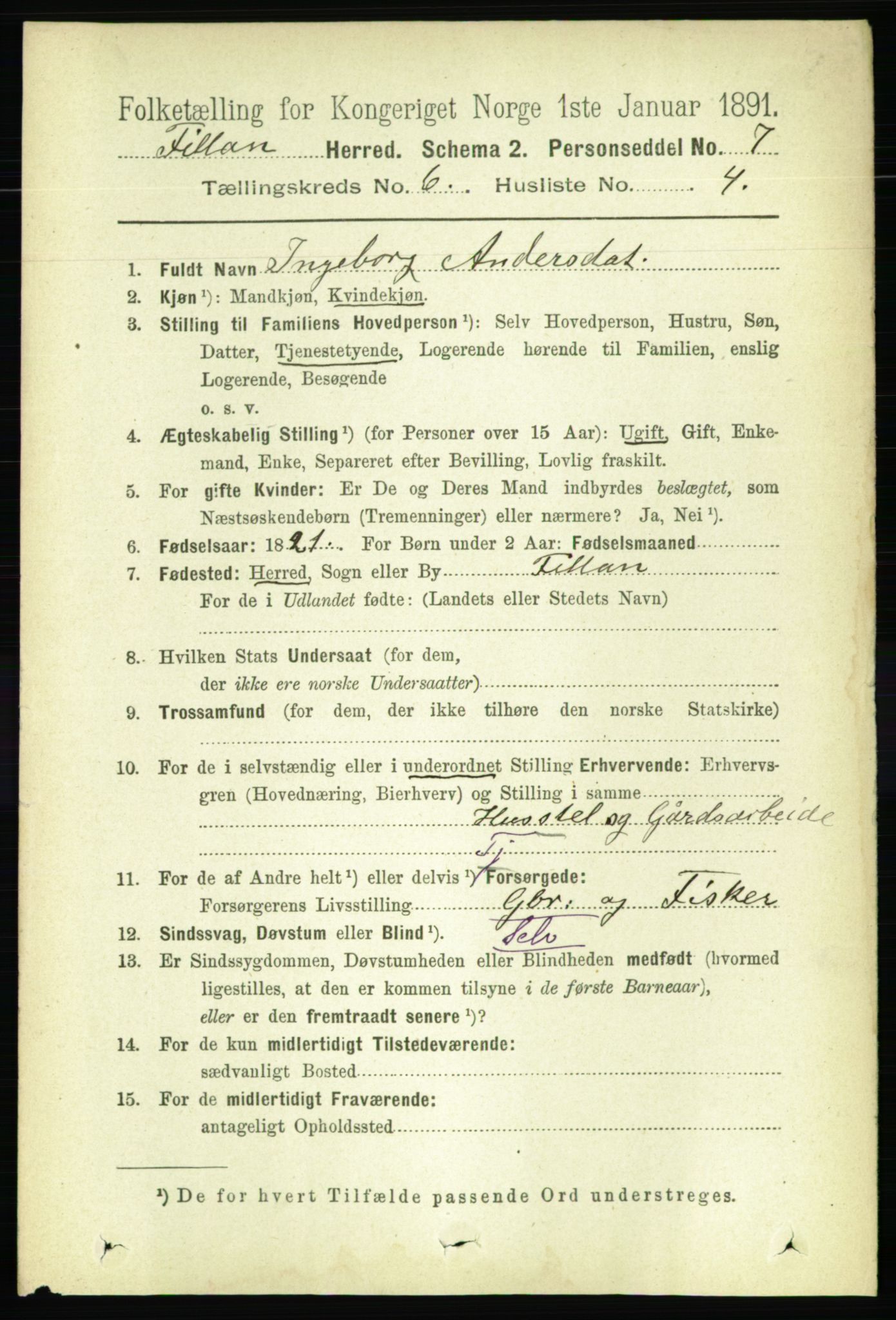 RA, 1891 census for 1616 Fillan, 1891, p. 1292