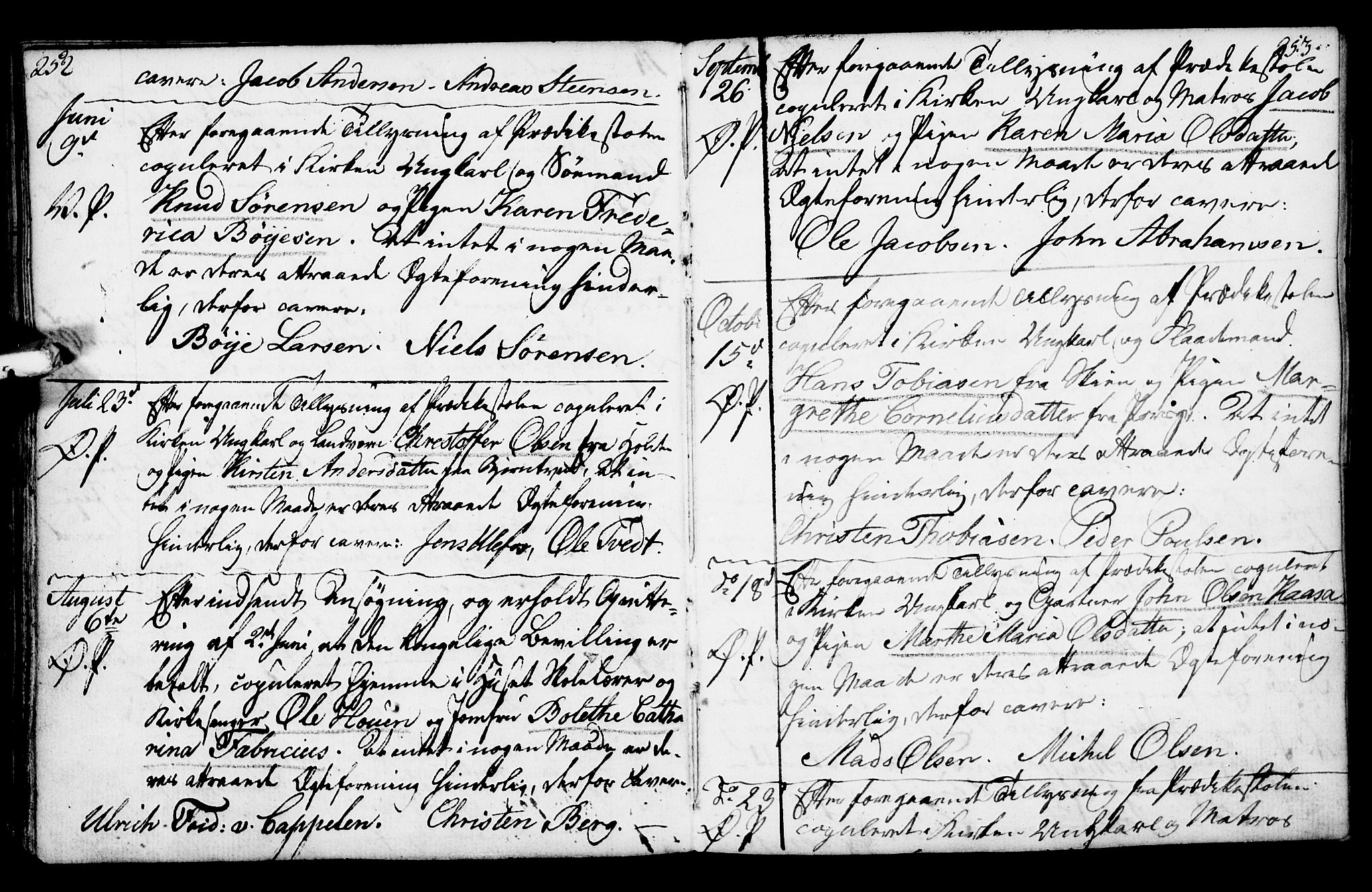 Porsgrunn kirkebøker , AV/SAKO-A-104/F/Fa/L0003: Parish register (official) no. 3, 1764-1814, p. 252-253