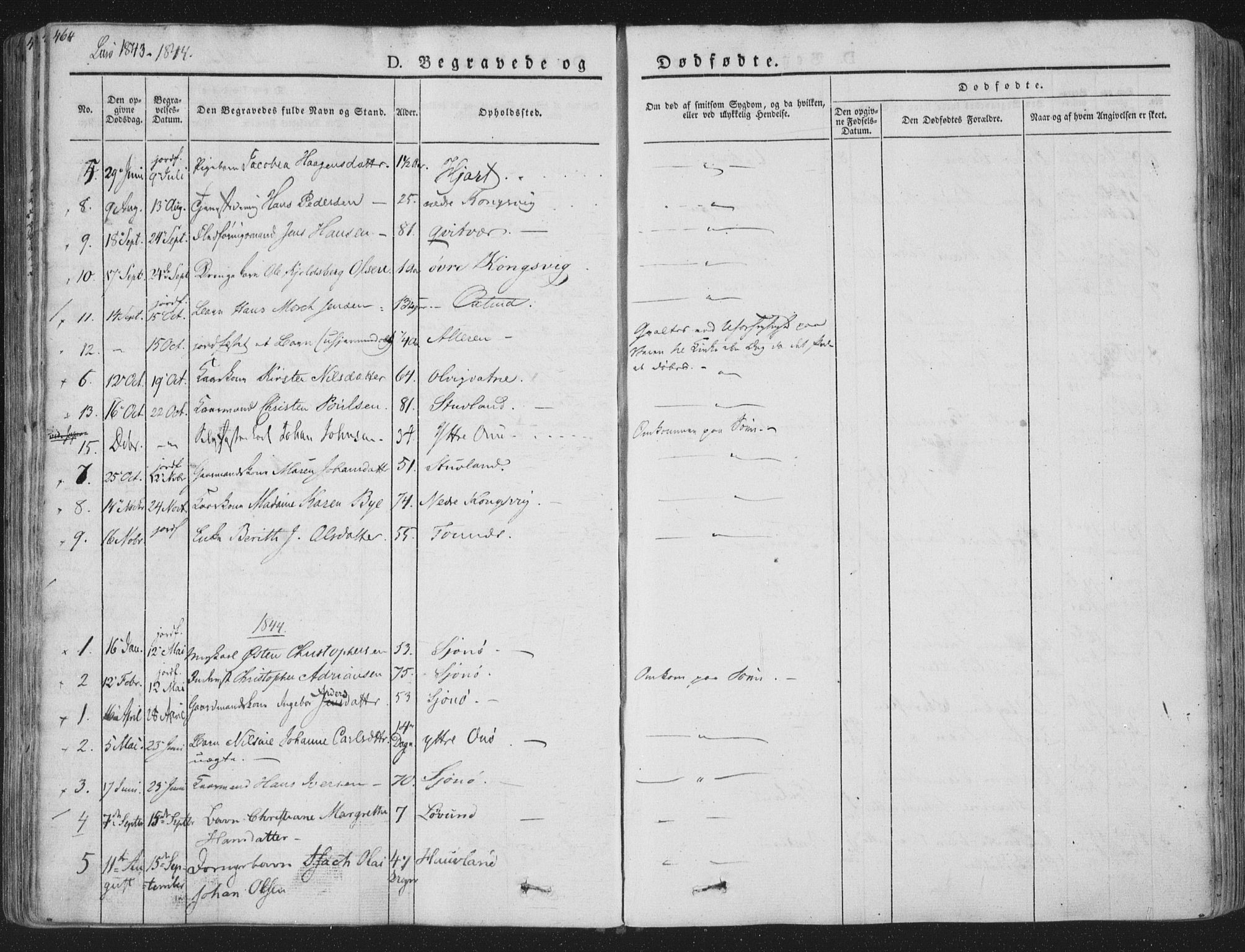 Ministerialprotokoller, klokkerbøker og fødselsregistre - Nordland, SAT/A-1459/839/L0566: Parish register (official) no. 839A03, 1825-1862, p. 464