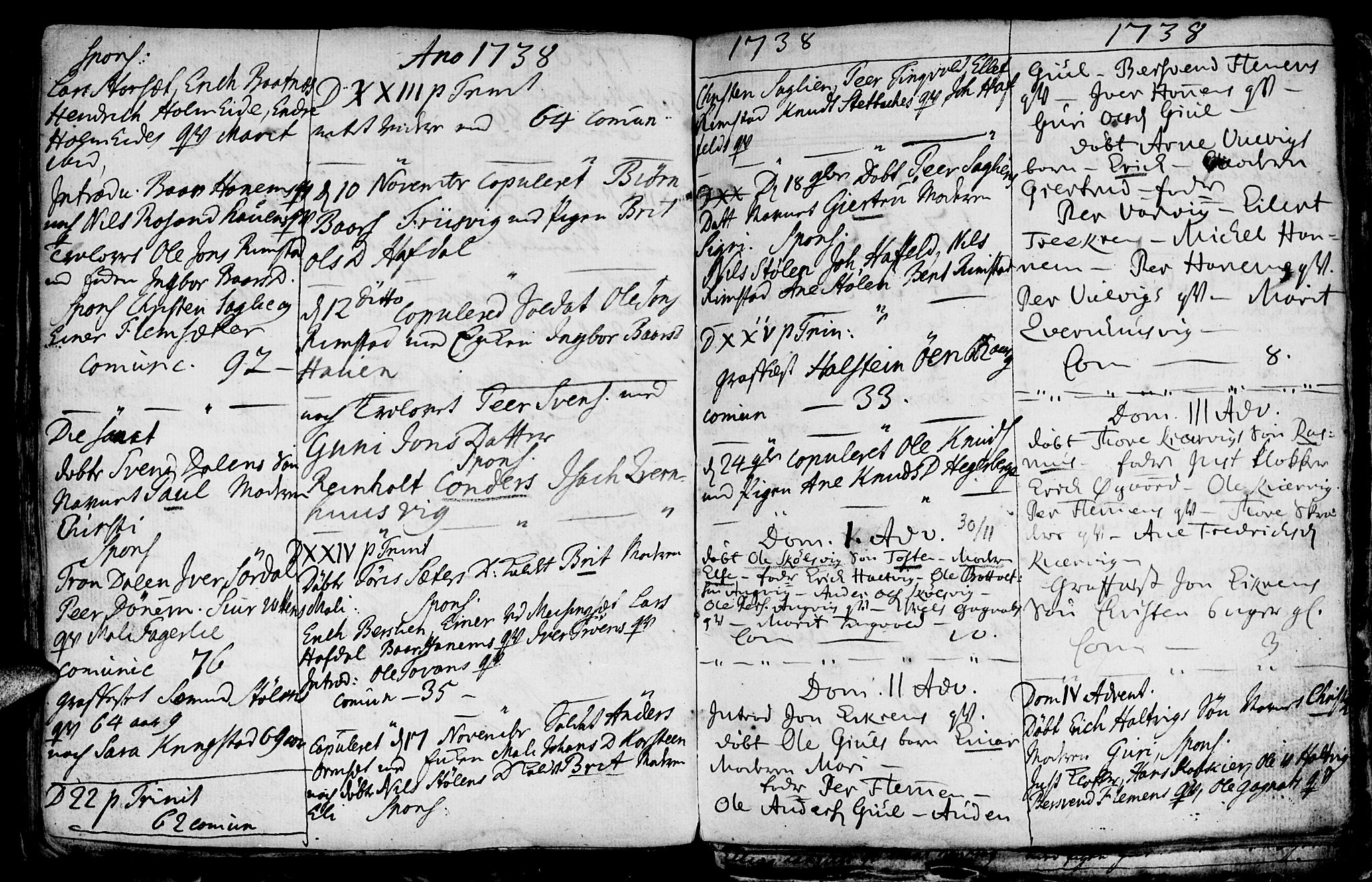 Ministerialprotokoller, klokkerbøker og fødselsregistre - Møre og Romsdal, AV/SAT-A-1454/586/L0978: Parish register (official) no. 586A04, 1732-1751