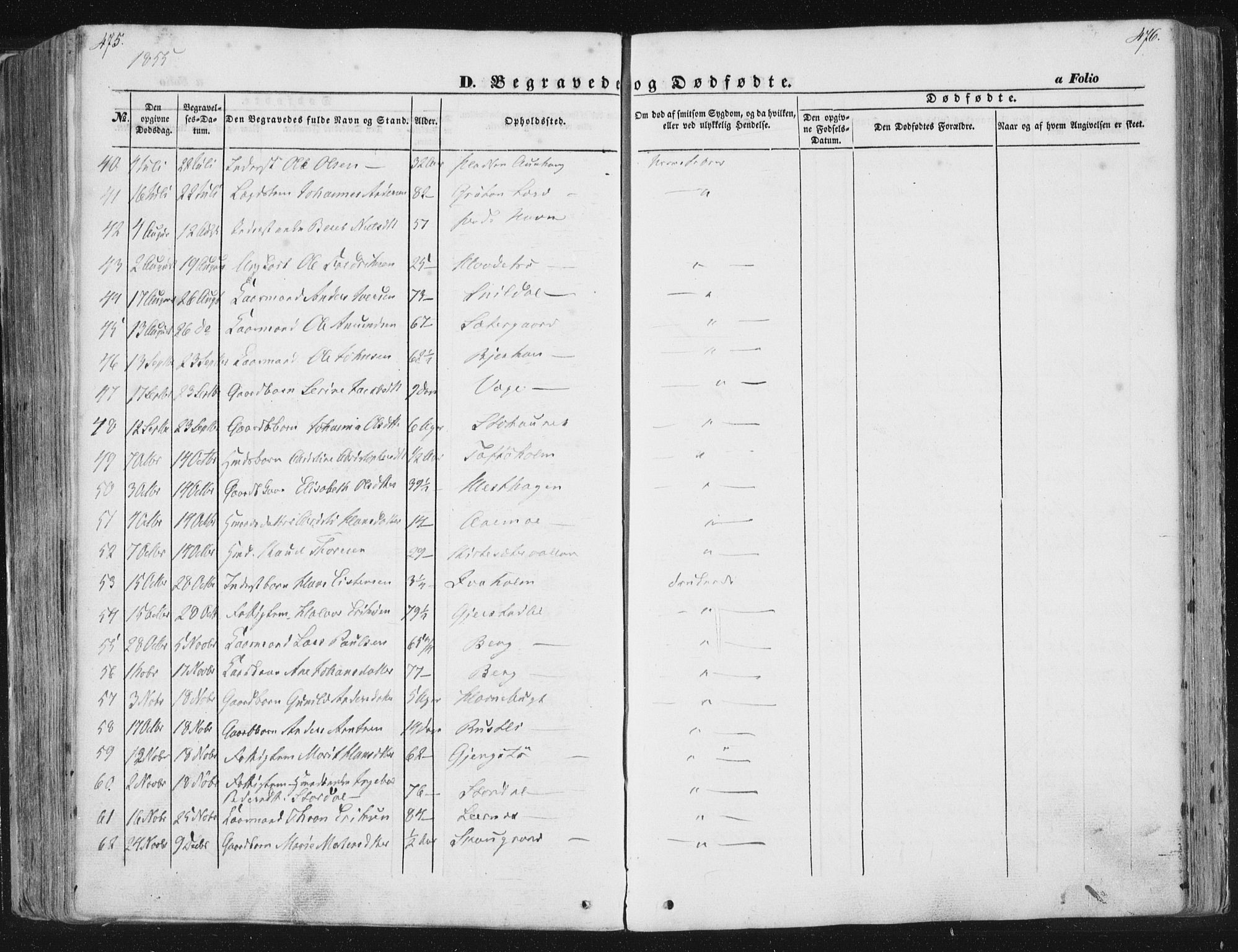 Ministerialprotokoller, klokkerbøker og fødselsregistre - Sør-Trøndelag, AV/SAT-A-1456/630/L0494: Parish register (official) no. 630A07, 1852-1868, p. 475-476