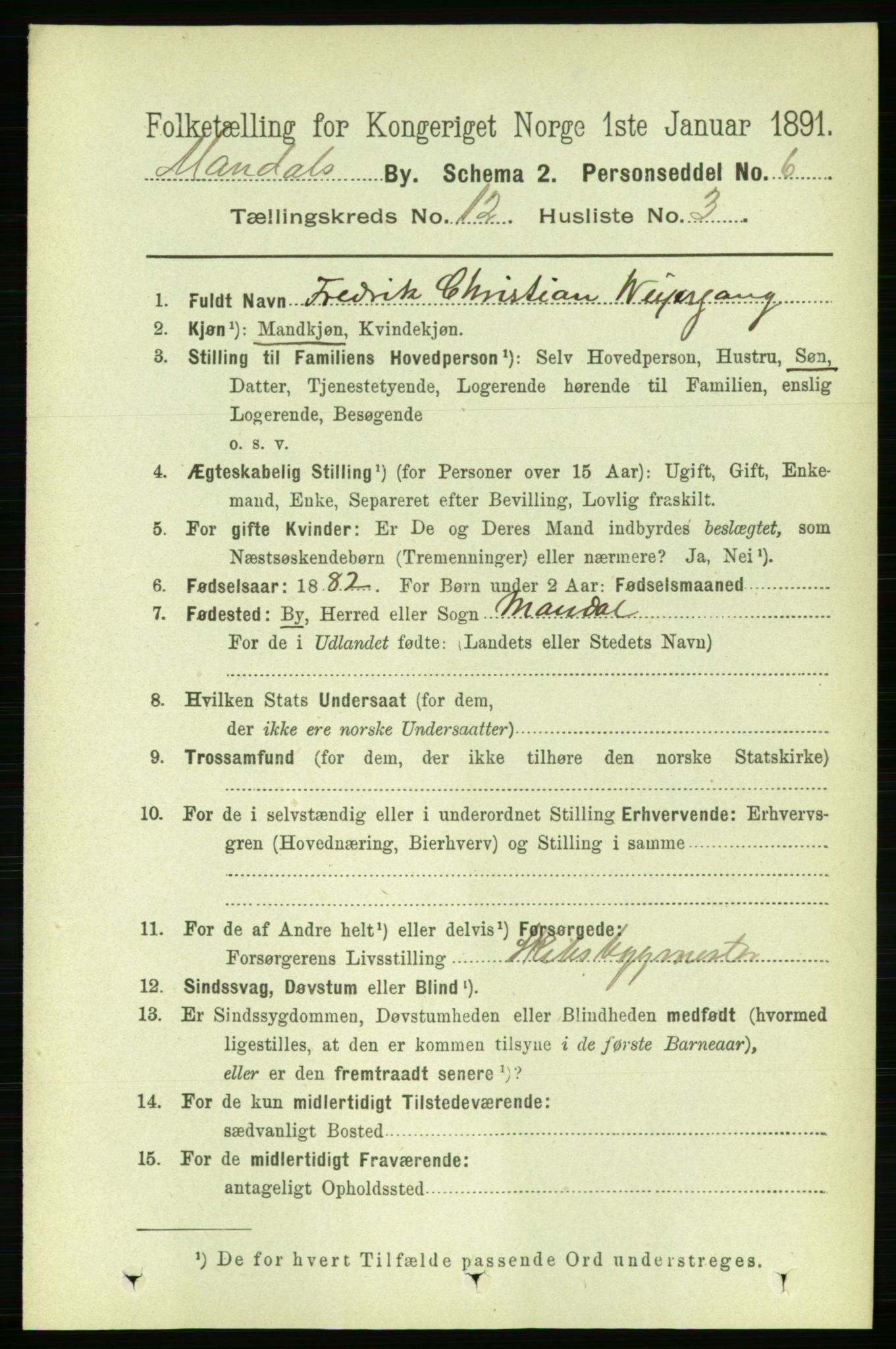 RA, 1891 census for 1002 Mandal, 1891, p. 2907