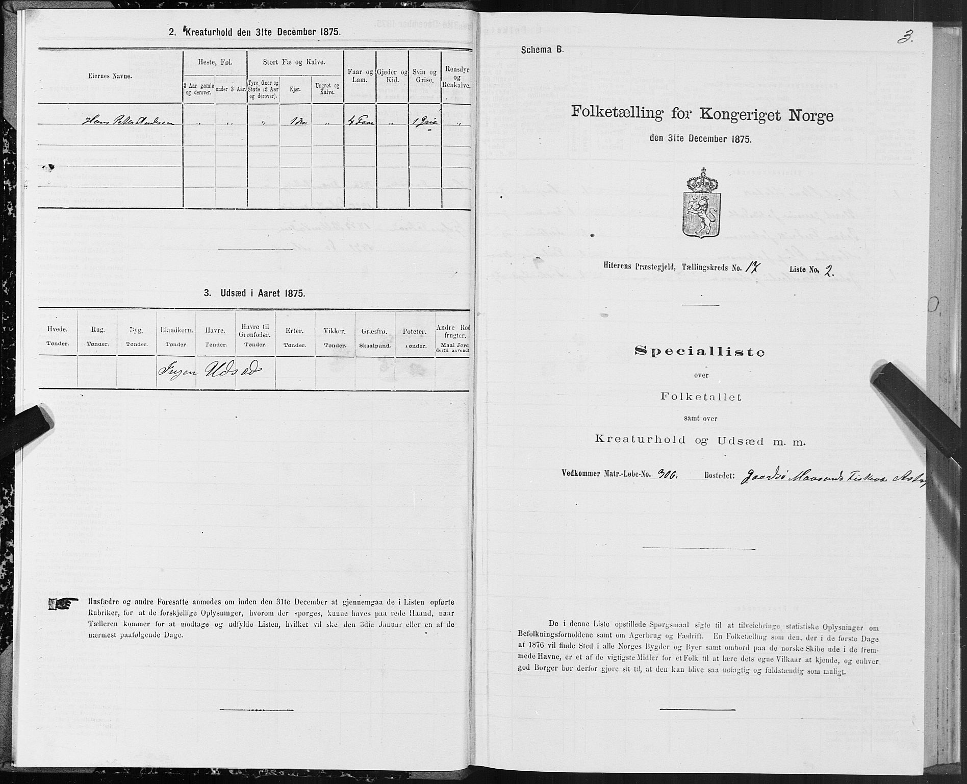 SAT, 1875 census for 1617P Hitra, 1875, p. 9003