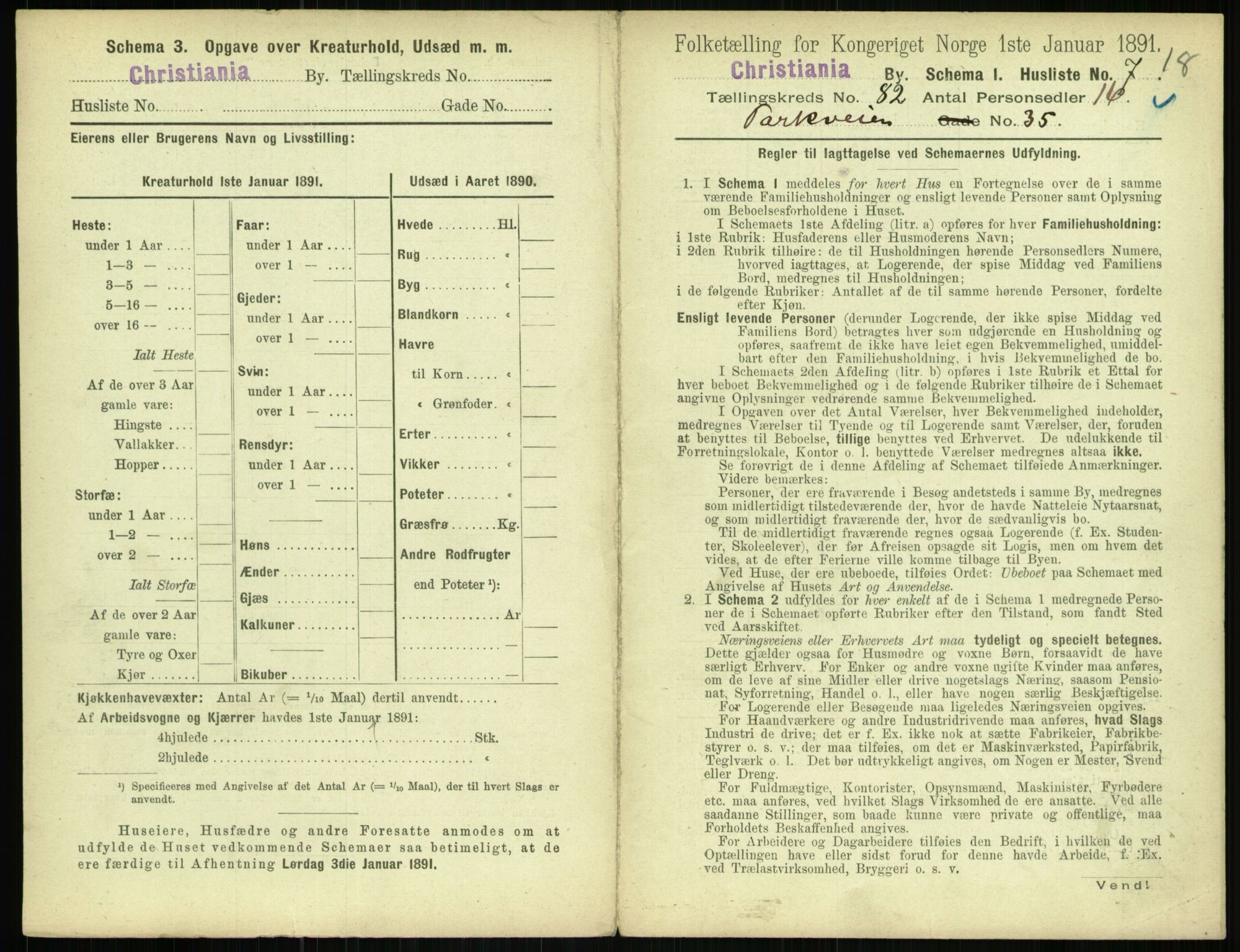 RA, 1891 census for 0301 Kristiania, 1891, p. 41891