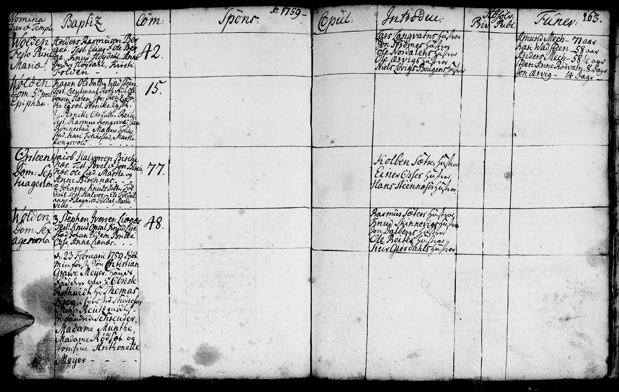 Ministerialprotokoller, klokkerbøker og fødselsregistre - Møre og Romsdal, AV/SAT-A-1454/511/L0135: Parish register (official) no. 511A02, 1741-1760, p. 163