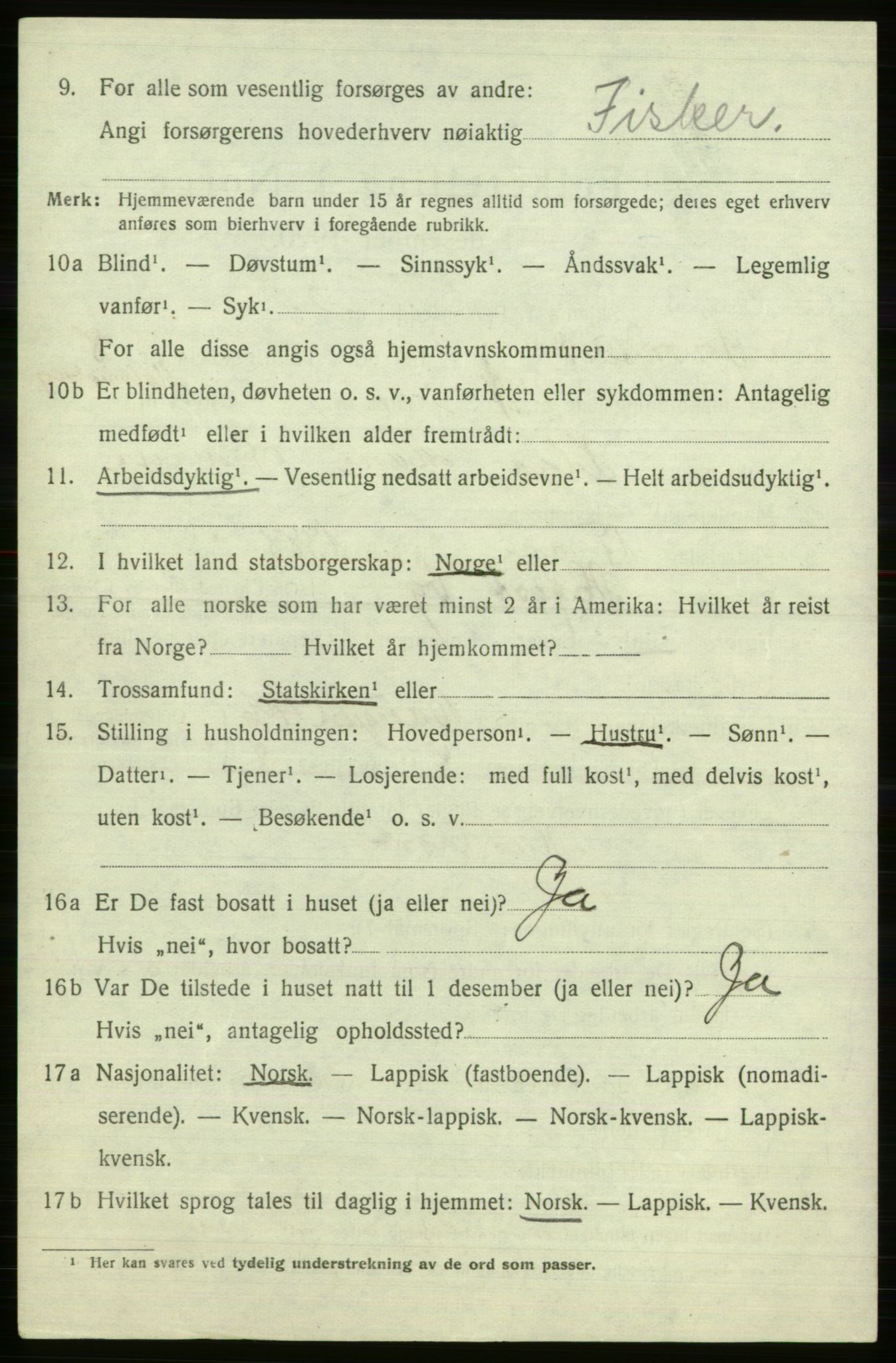 SATØ, 1920 census for Sørøysund rural district, 1920, p. 3261